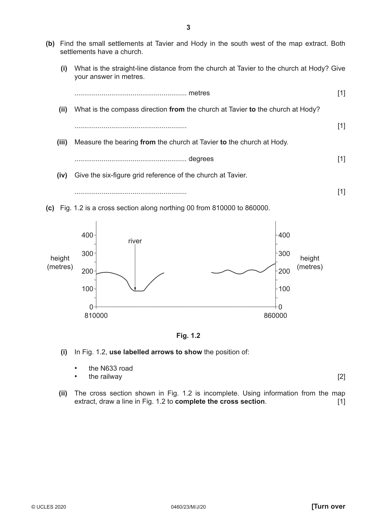 Cambridge IGCSE Geography 0460 2020 May/June Paper 2 · Variant 3 question paper, page 3 of 20