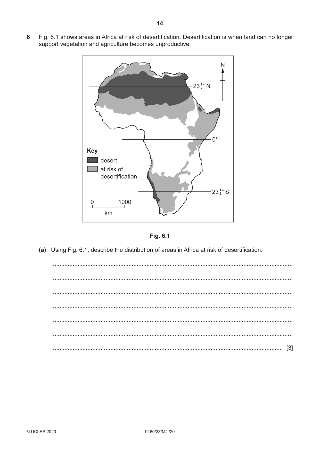 Cambridge IGCSE Geography 0460 2020 May/June Paper 2 · Variant 3 question paper, page 14 of 20