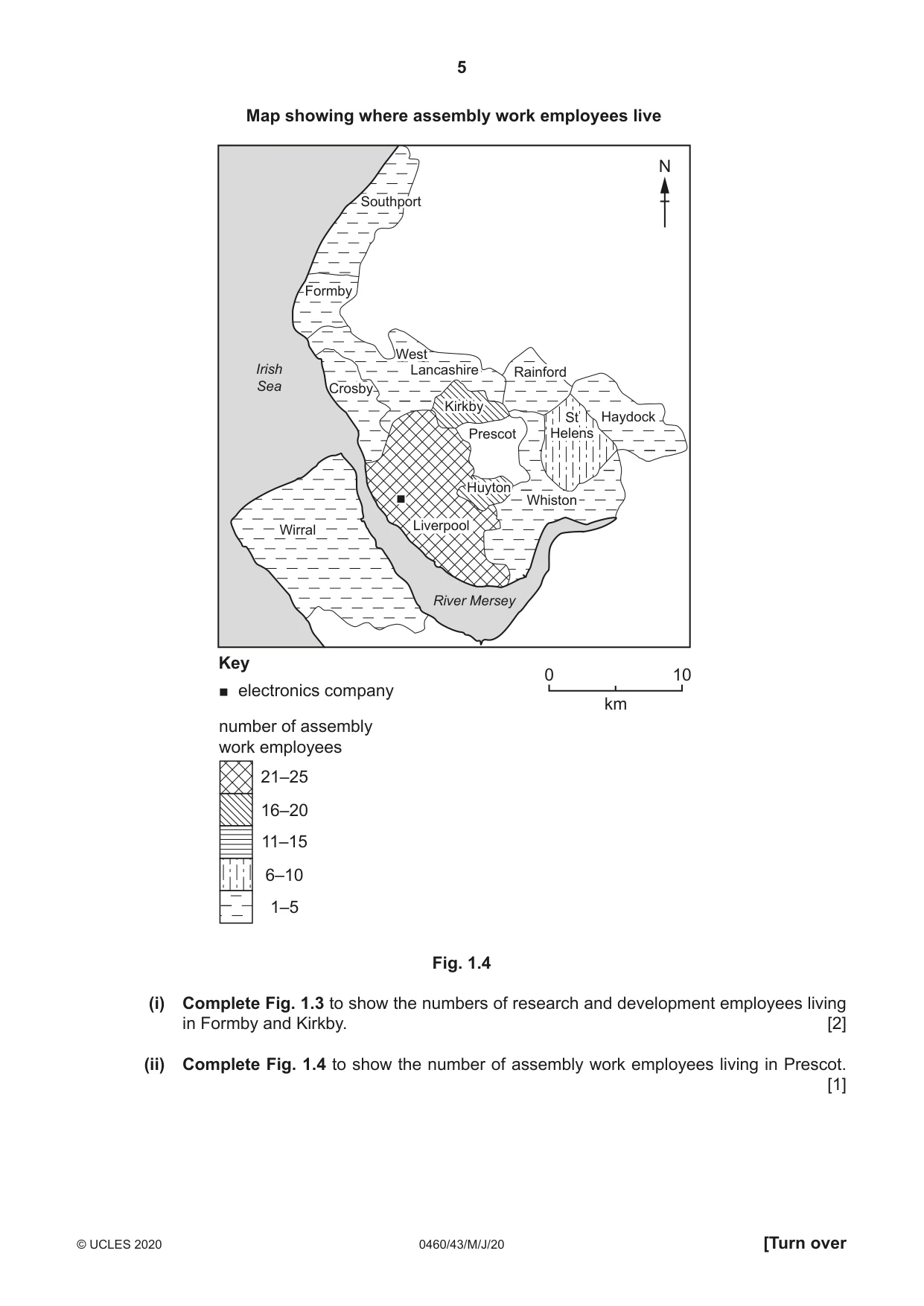 Cambridge IGCSE Geography 0460 2020 May/June Paper 4 · Variant 3 question paper, page 5 of 20