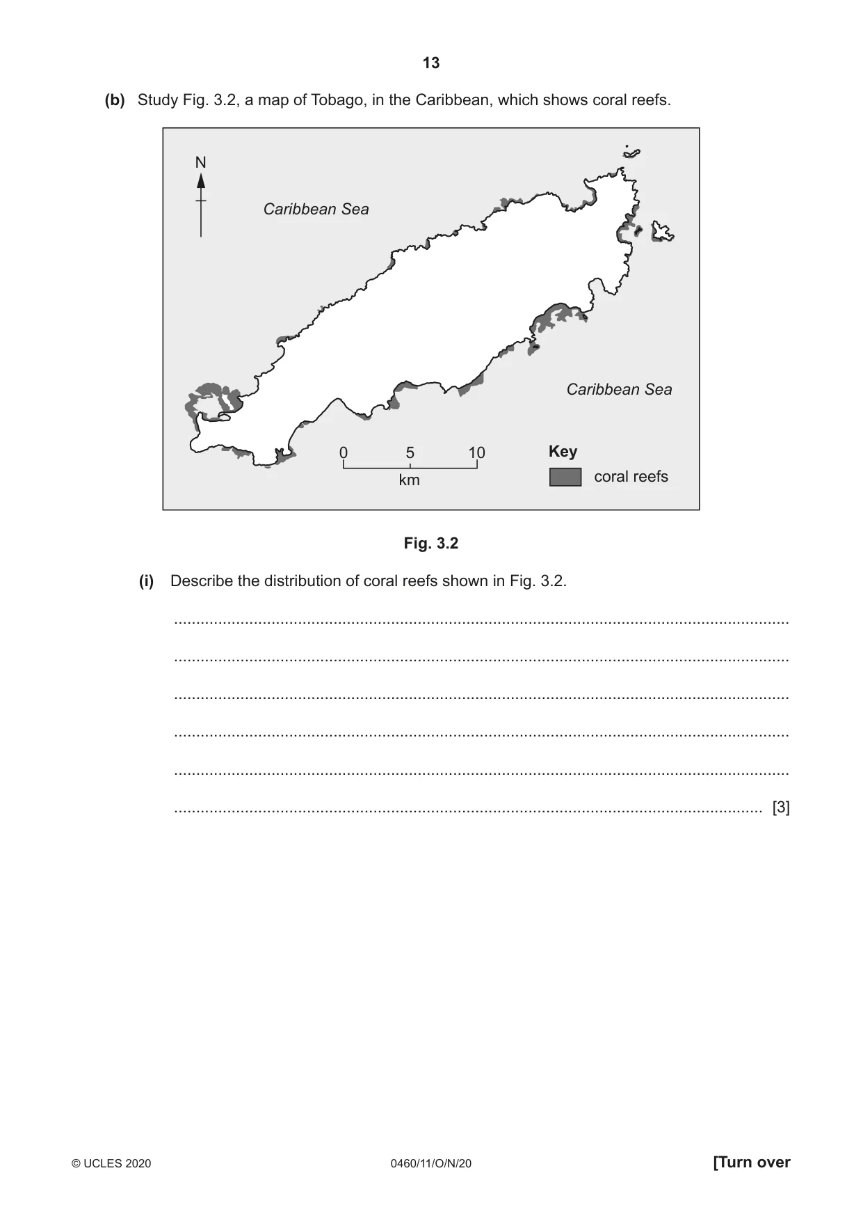 Cambridge IGCSE Geography 0460 2020 Oct/Nov Paper 1 · Variant 1 question paper, page 13 of 32