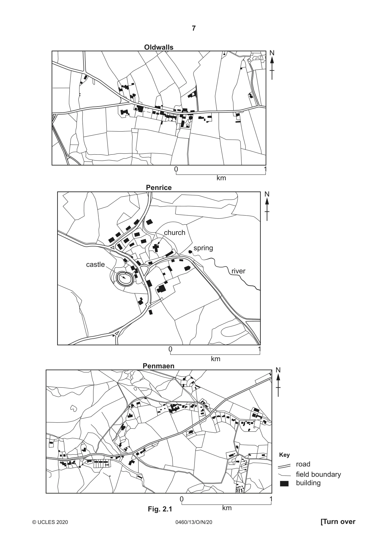 Cambridge IGCSE Geography 0460 2020 Oct/Nov Paper 1 · Variant 3 question paper, page 7 of 32
