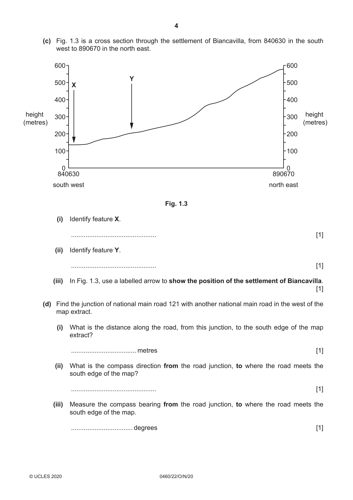 Cambridge IGCSE Geography 0460 2020 Oct/Nov Paper 2 · Variant 2 question paper, page 4 of 20