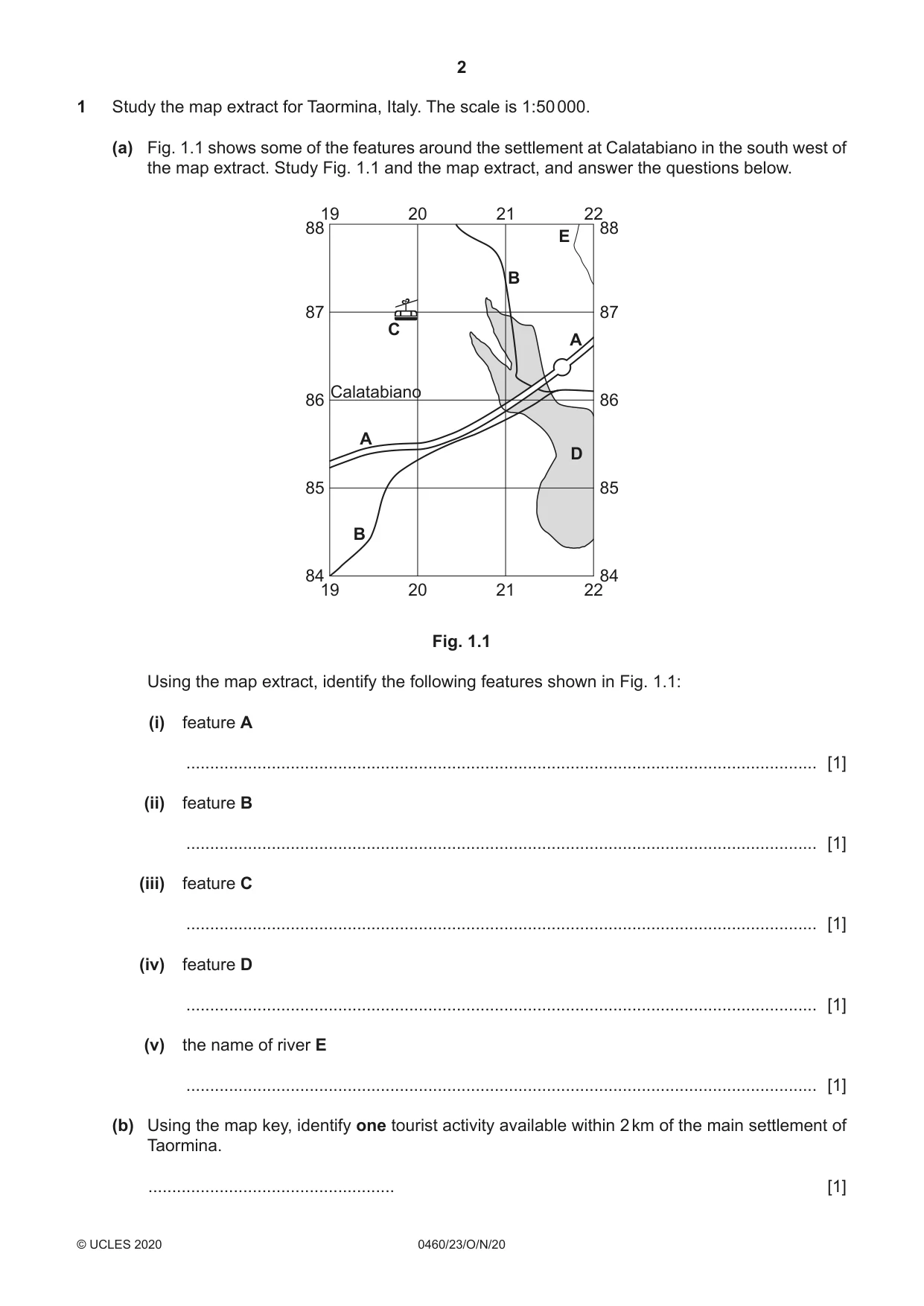 Cambridge IGCSE Geography 0460 2020 Oct/Nov Paper 2 · Variant 3 question paper, page 2 of 20