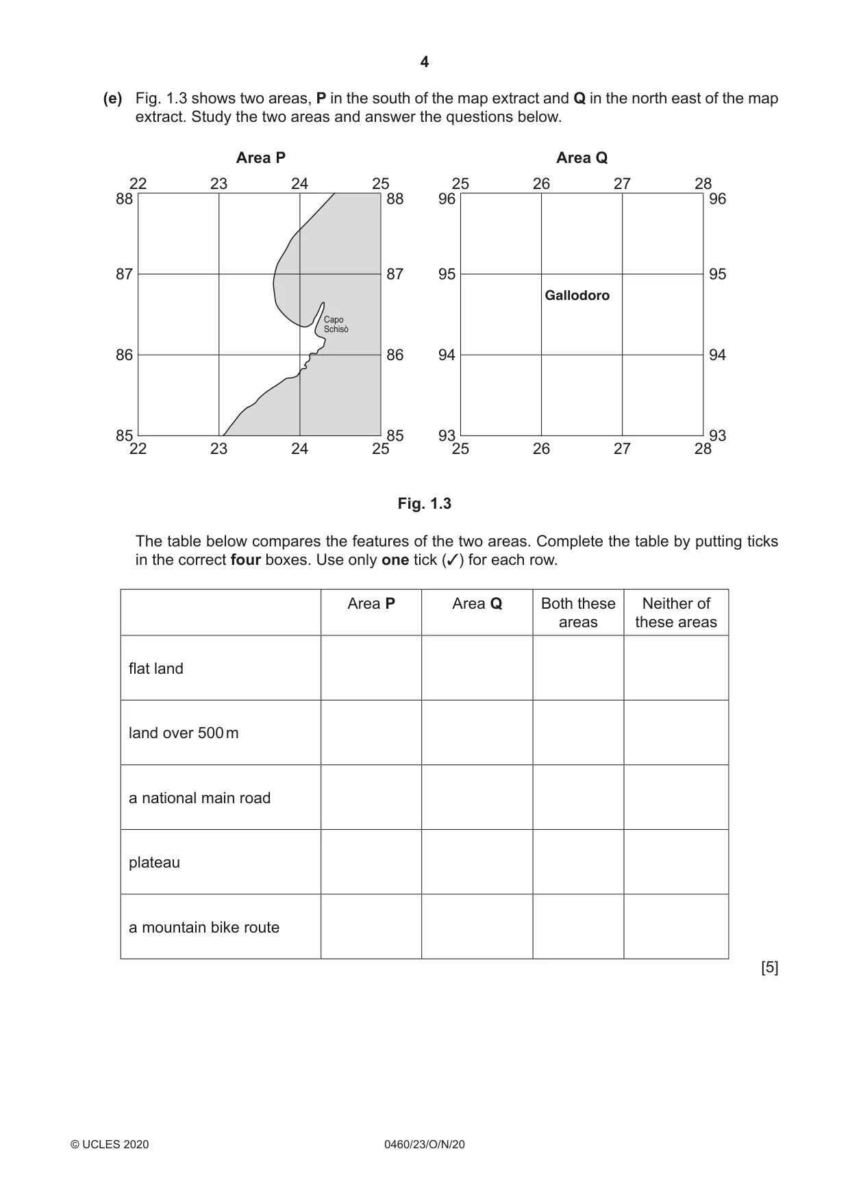 Cambridge IGCSE Geography 0460 2020 Oct/Nov Paper 2 · Variant 3 question paper, page 4 of 20