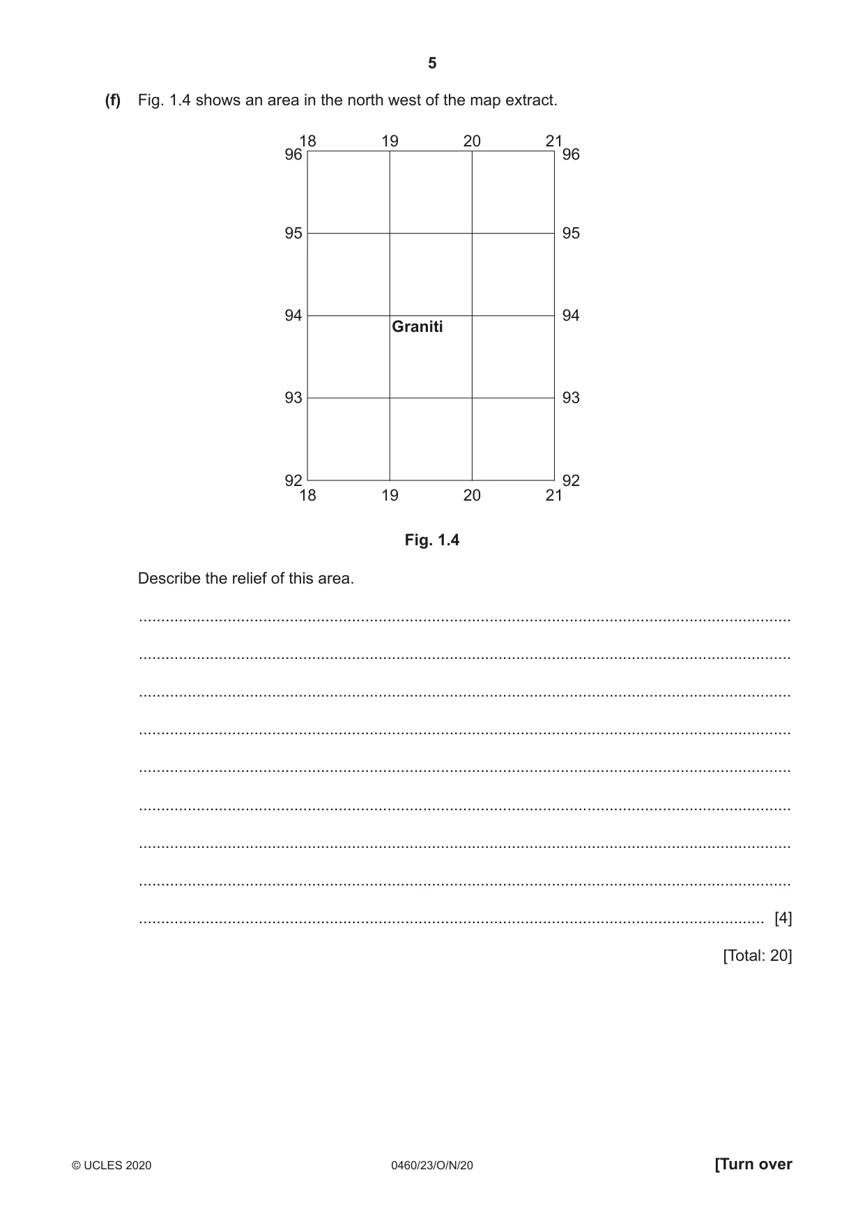 Cambridge IGCSE Geography 0460 2020 Oct/Nov Paper 2 · Variant 3 question paper, page 5 of 20