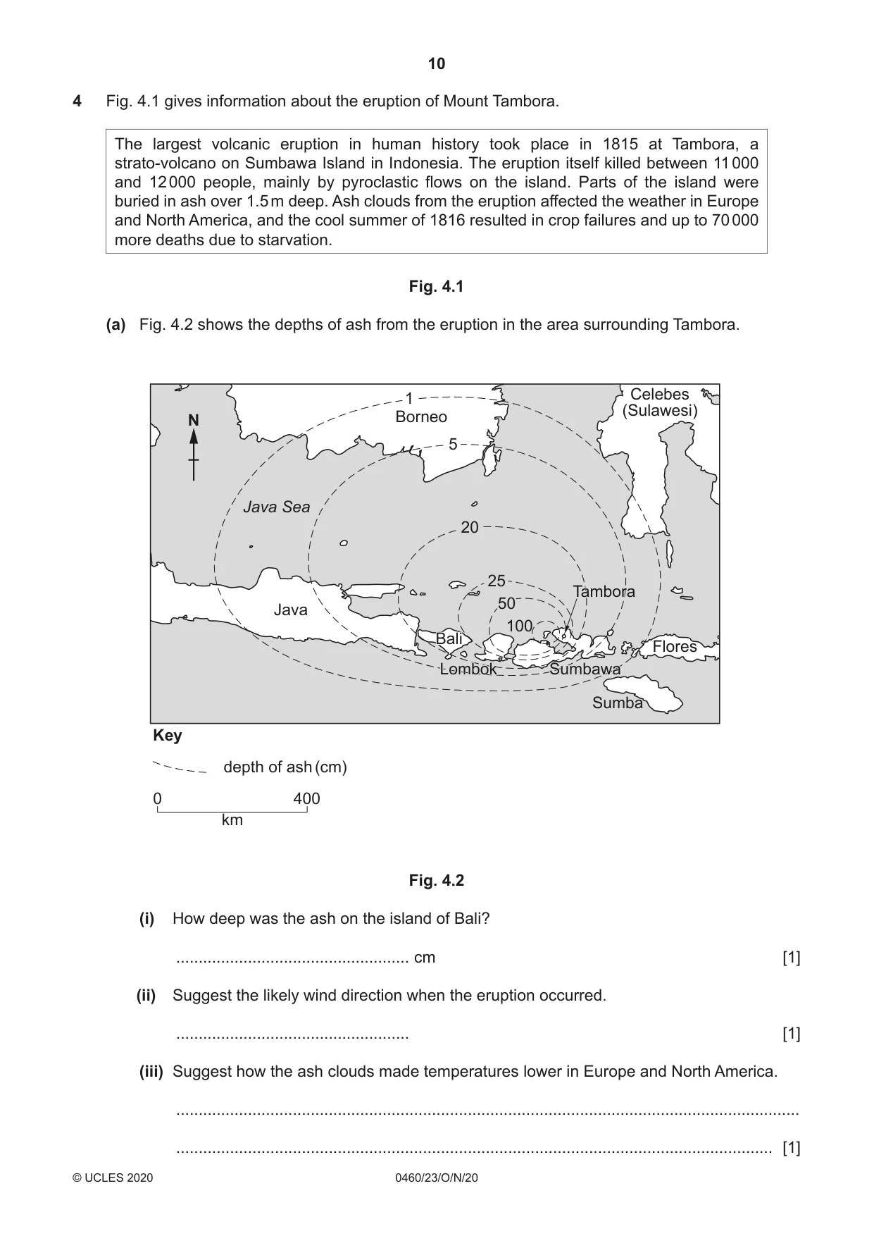 Cambridge IGCSE Geography 0460 2020 Oct/Nov Paper 2 · Variant 3 question paper, page 10 of 20
