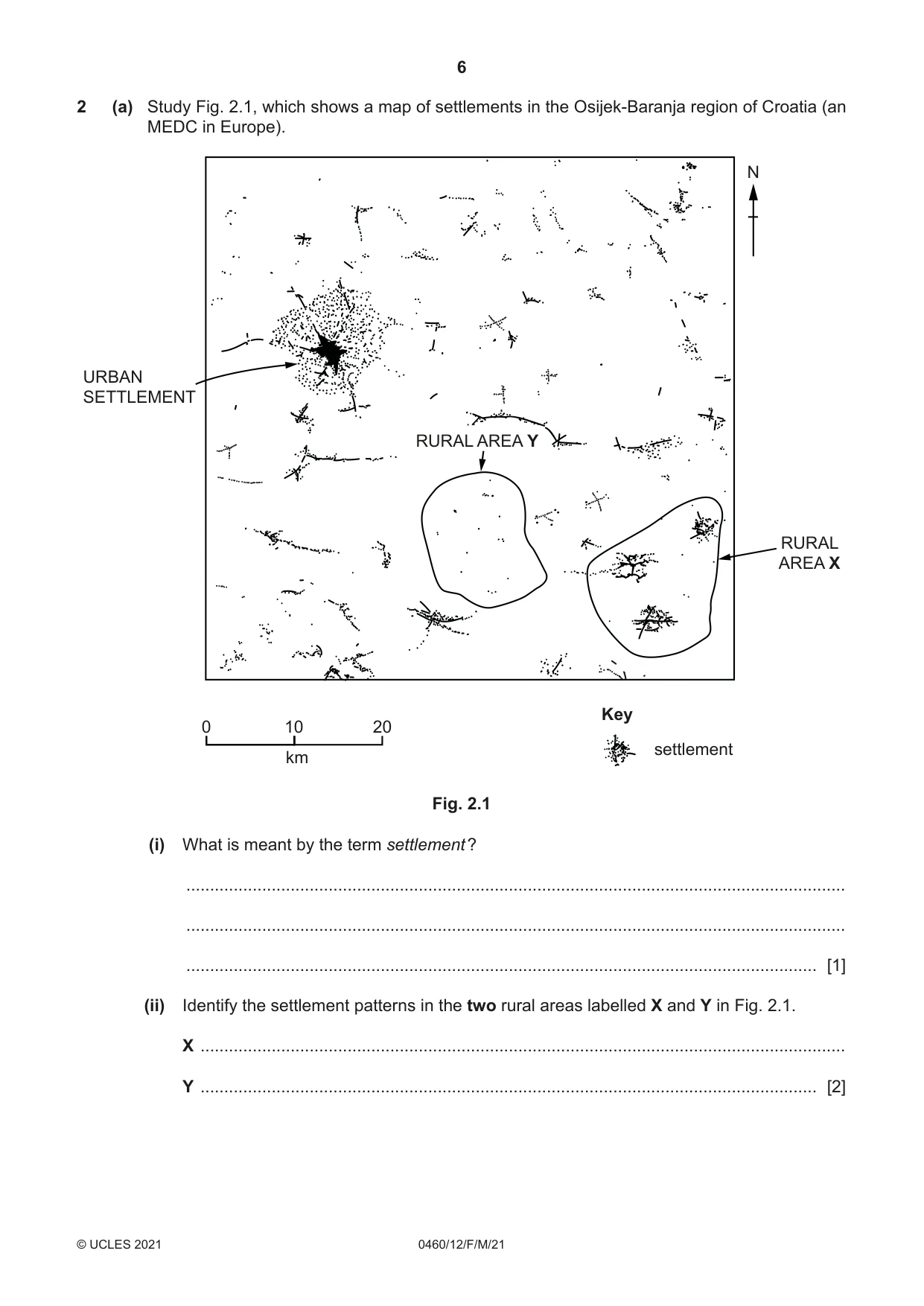 Cambridge IGCSE Geography 0460 2021 Feb/March Paper 1 · Variant 2 question paper, page 6 of 32