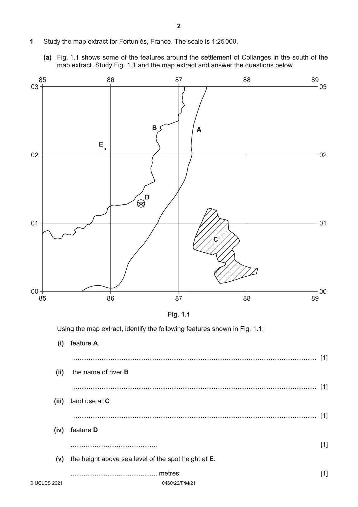 Cambridge IGCSE Geography 0460 2021 Feb/March Paper 2 · Variant 2 question paper, page 2 of 16