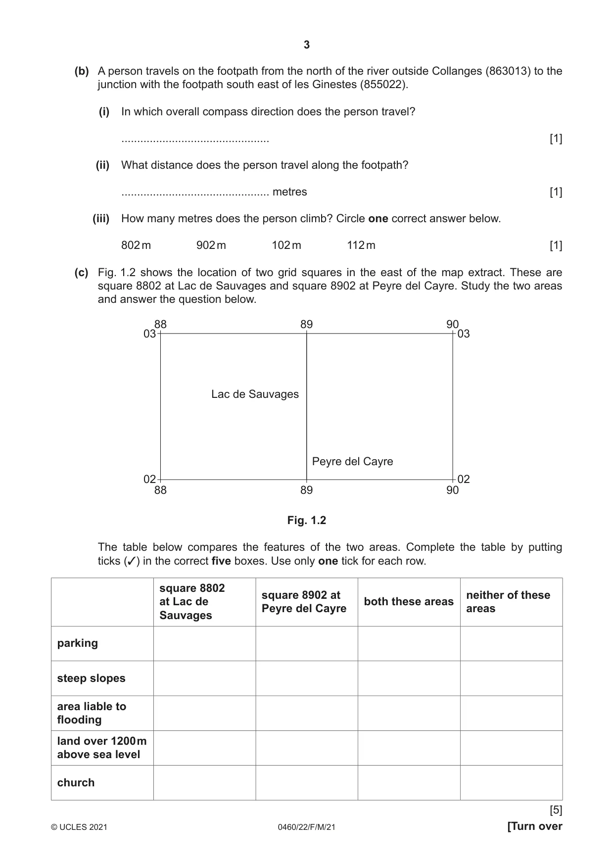 Cambridge IGCSE Geography 0460 2021 Feb/March Paper 2 · Variant 2 question paper, page 3 of 16