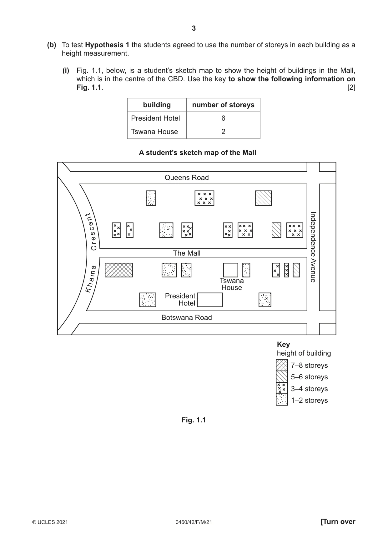 Cambridge IGCSE Geography 0460 2021 Feb/March Paper 4 · Variant 2 question paper, page 3 of 20