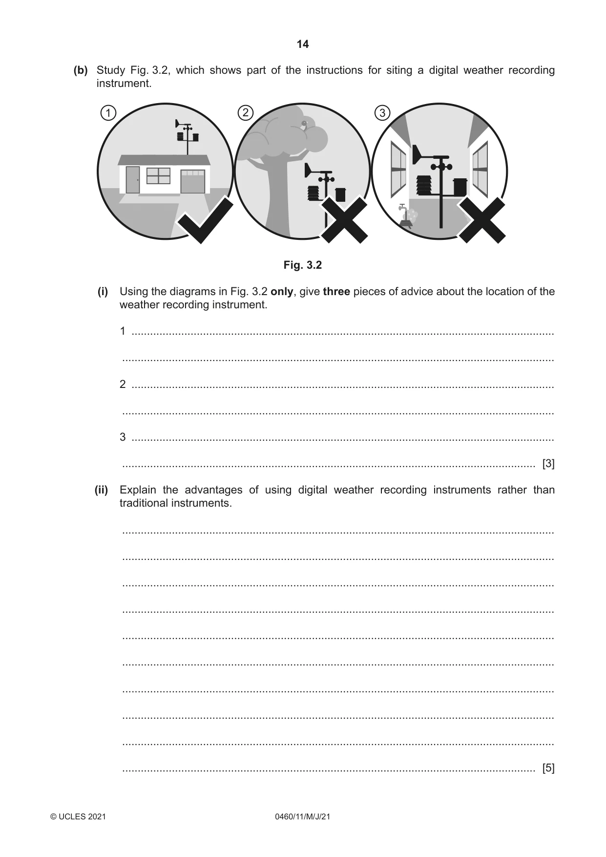 Cambridge IGCSE Geography 0460 2021 May/June Paper 1 · Variant 1 question paper, page 14 of 32