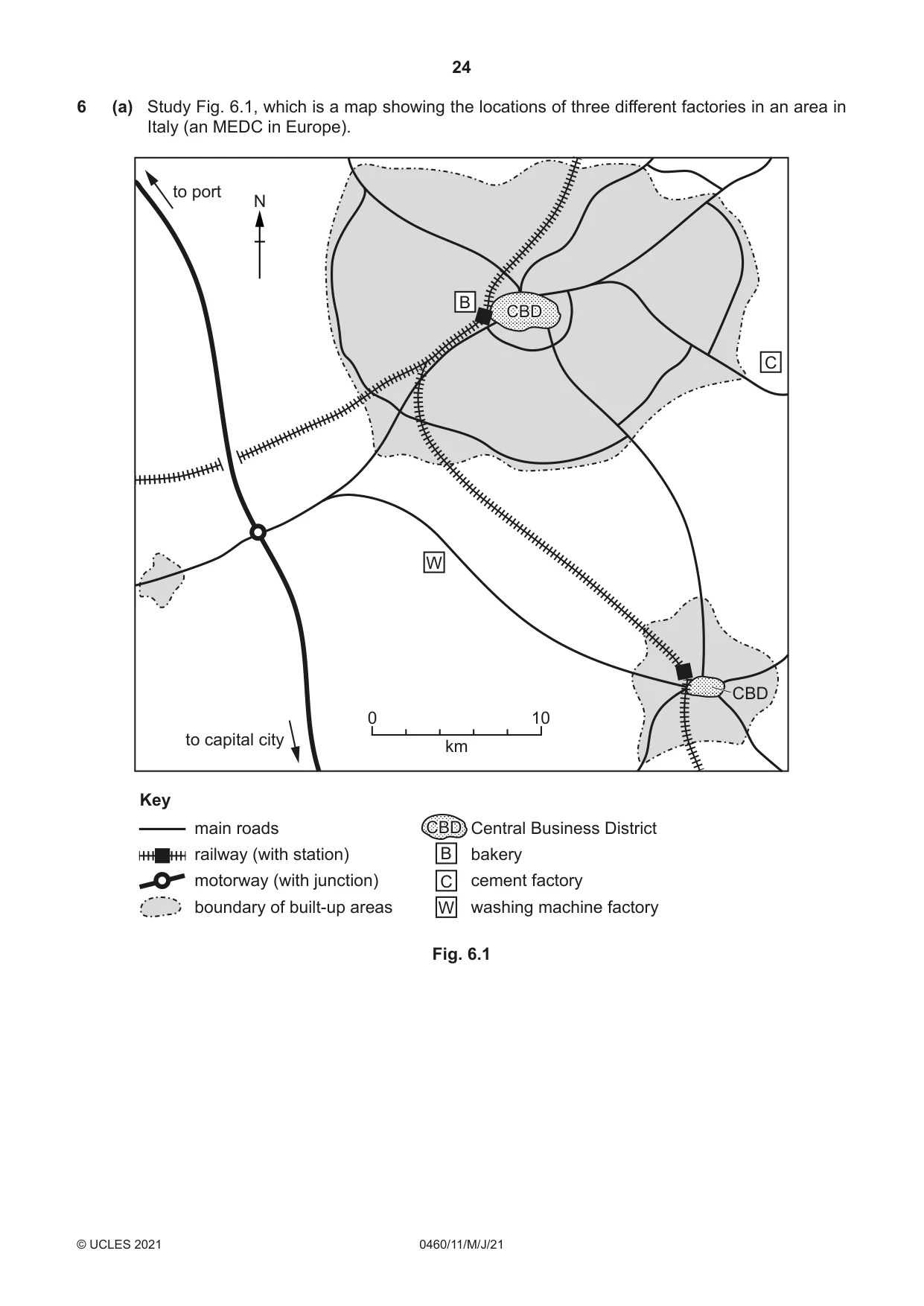Cambridge IGCSE Geography 0460 2021 May/June Paper 1 · Variant 1 question paper, page 24 of 32