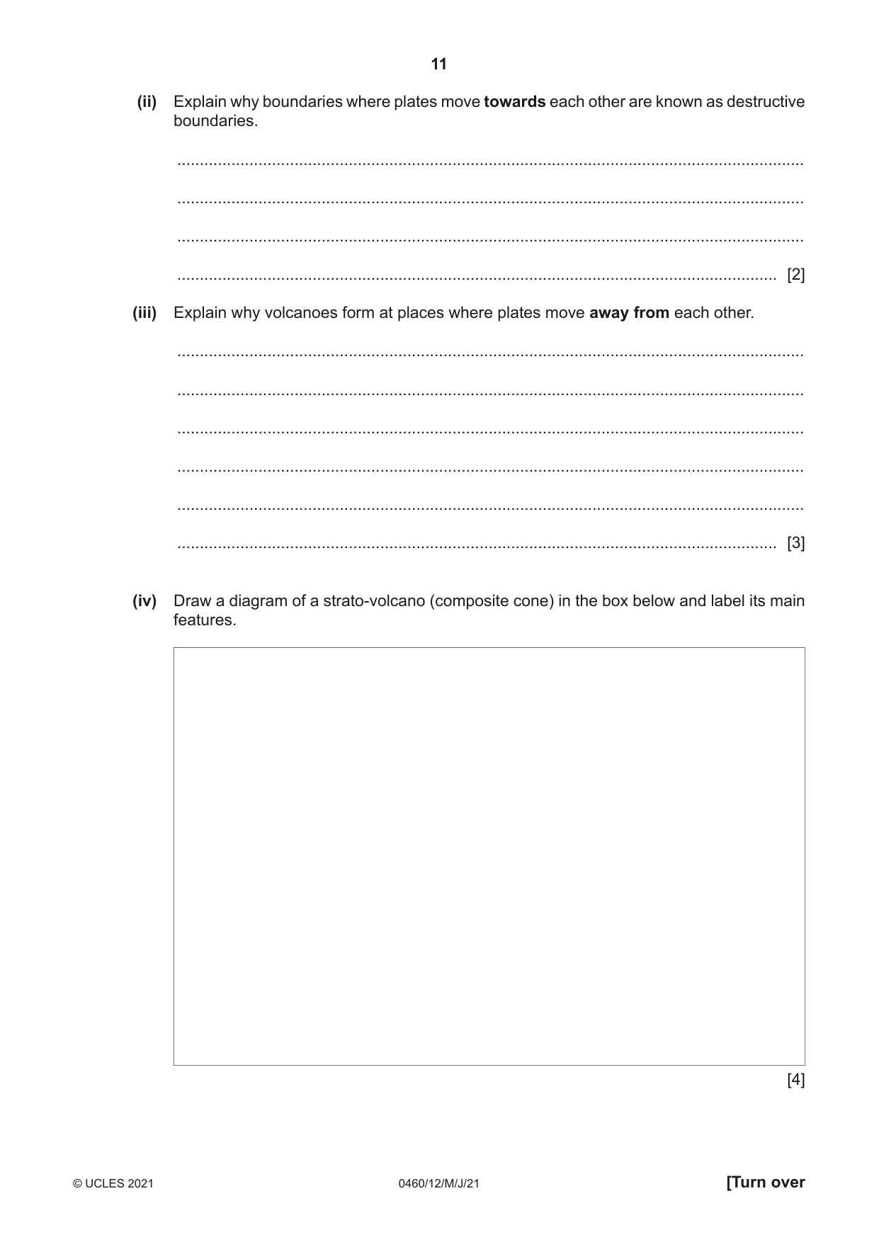 Cambridge IGCSE Geography 0460 2021 May/June Paper 1 · Variant 2 question paper, page 11 of 32