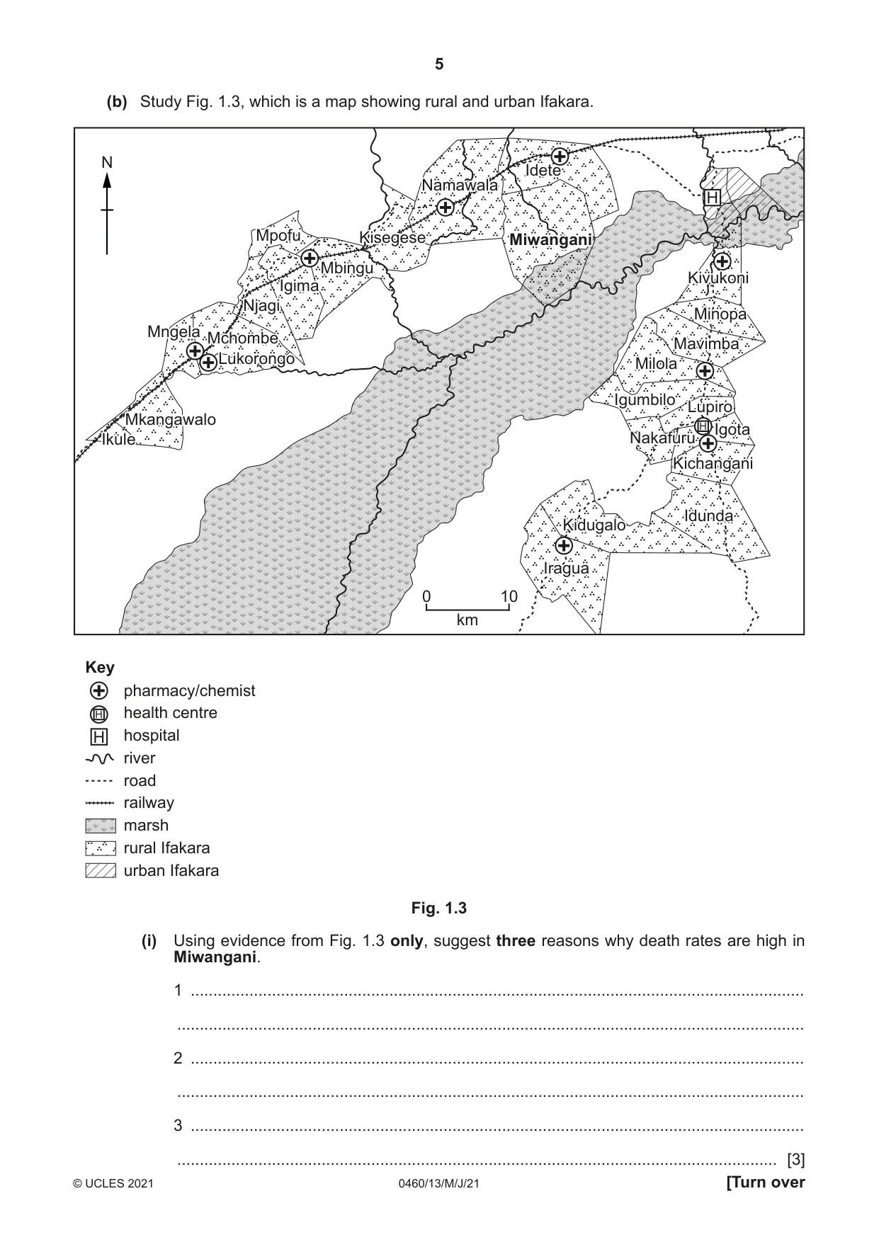 Cambridge IGCSE Geography 0460 2021 May/June Paper 1 · Variant 3 question paper, page 5 of 36