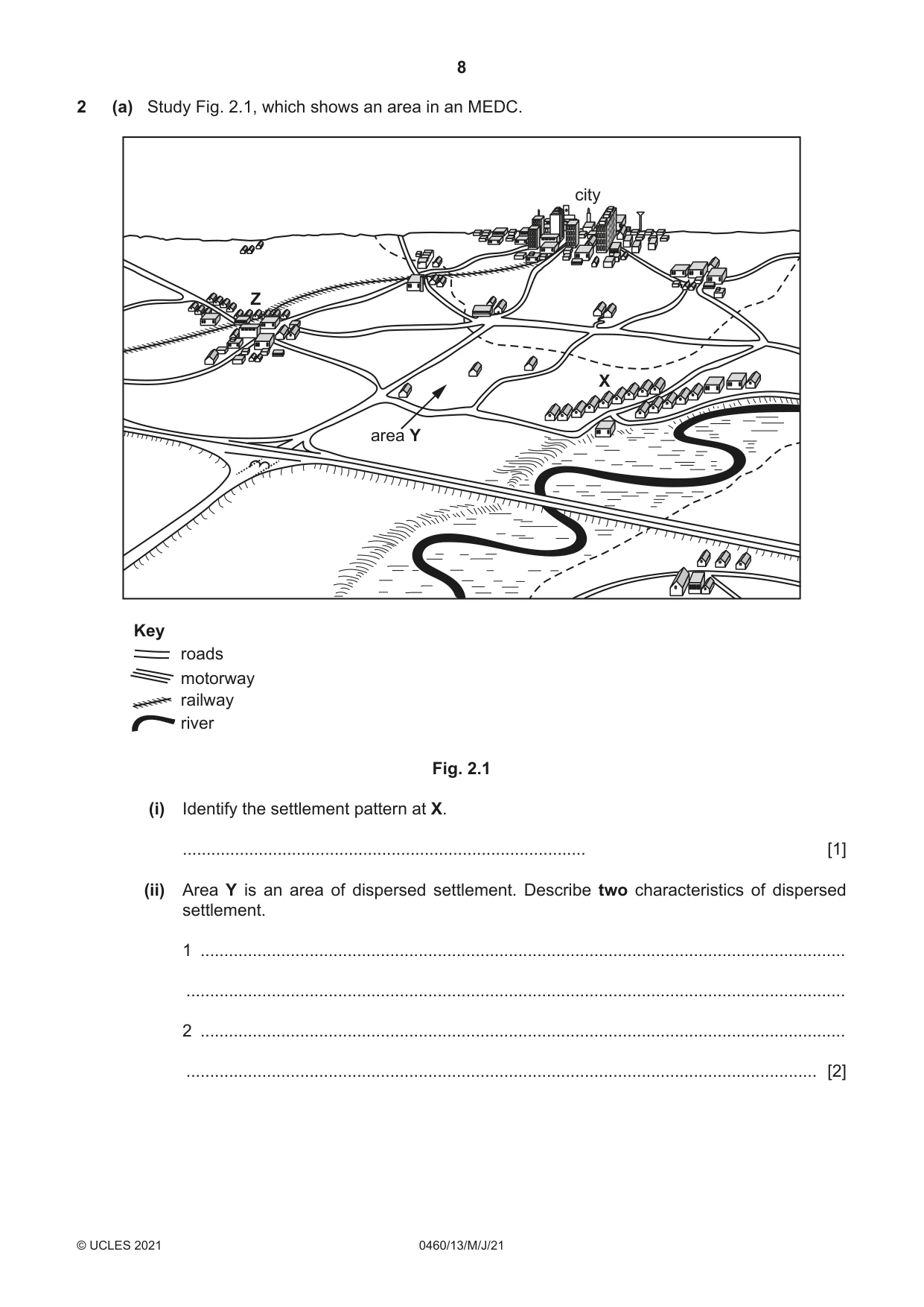 Cambridge IGCSE Geography 0460 2021 May/June Paper 1 · Variant 3 question paper, page 8 of 36