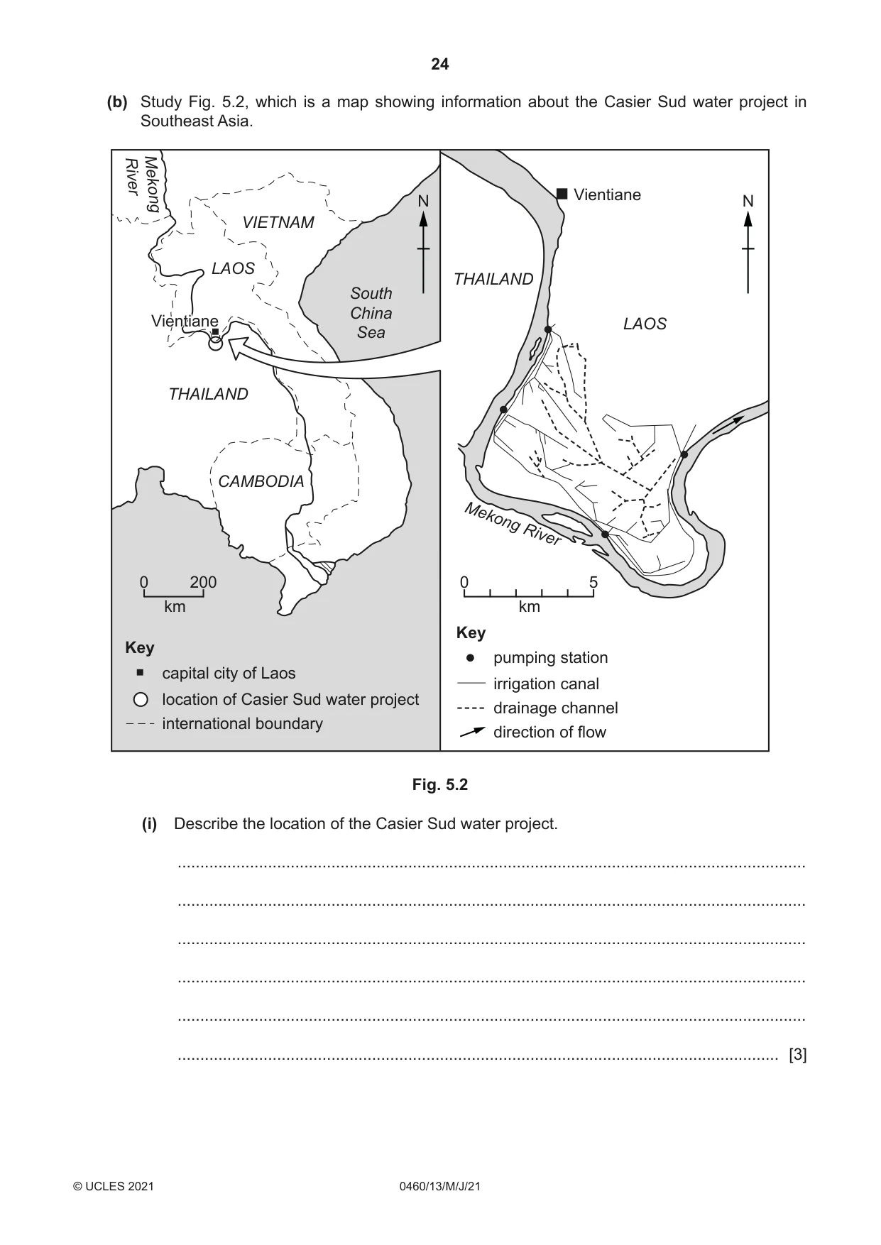Cambridge IGCSE Geography 0460 2021 May/June Paper 1 · Variant 3 question paper, page 24 of 36