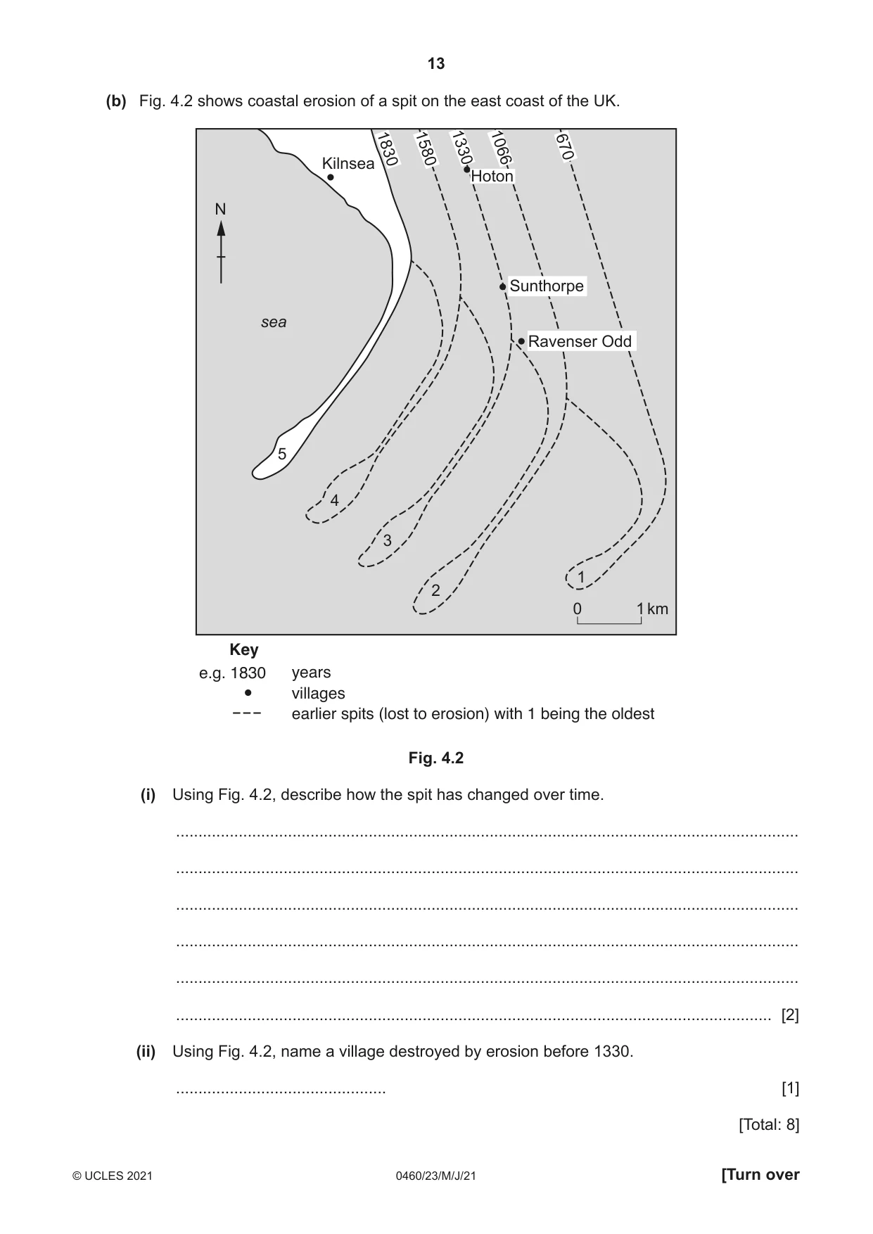 Cambridge IGCSE Geography 0460 2021 May/June Paper 2 · Variant 3 question paper, page 13 of 20