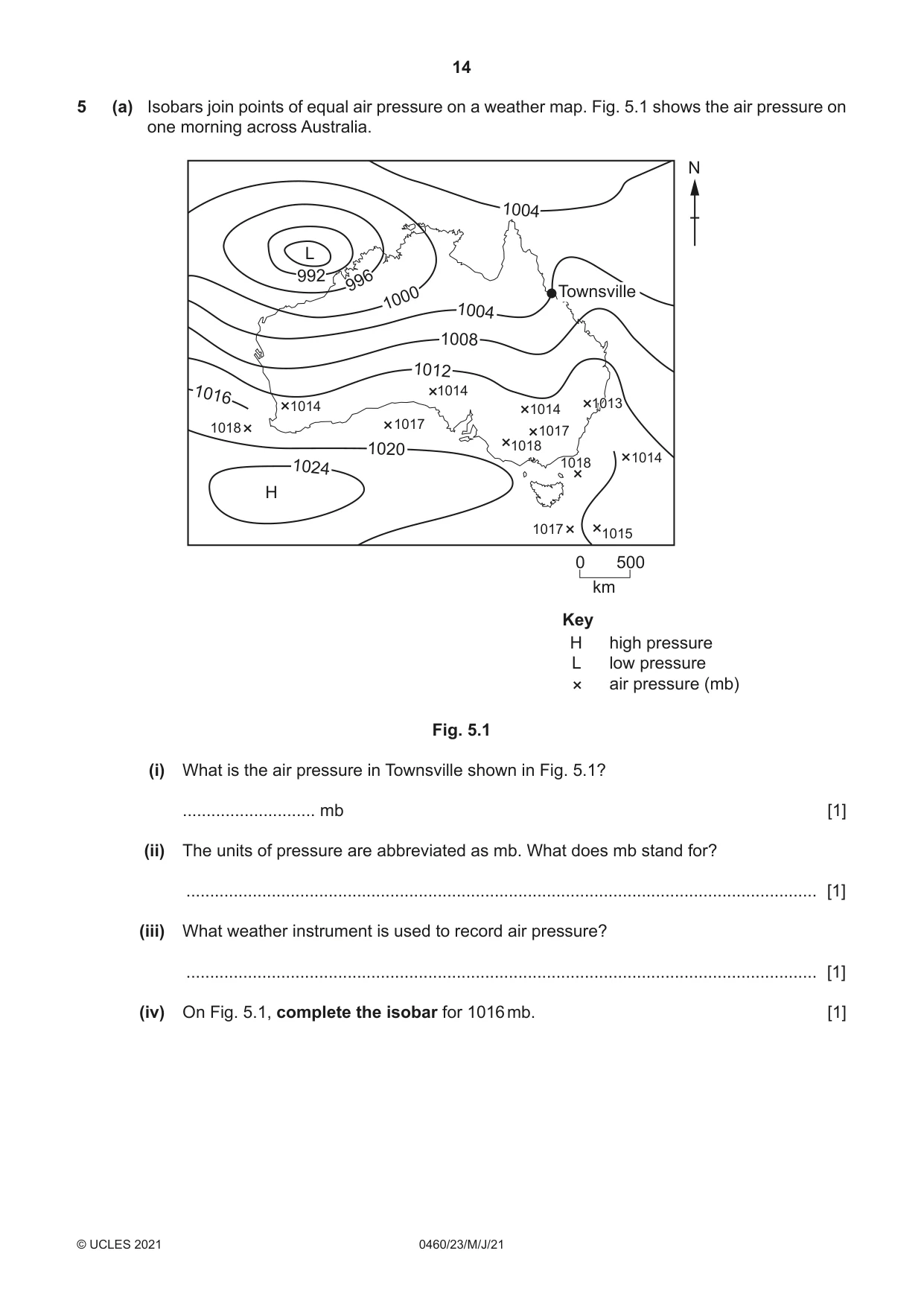 Cambridge IGCSE Geography 0460 2021 May/June Paper 2 · Variant 3 question paper, page 14 of 20