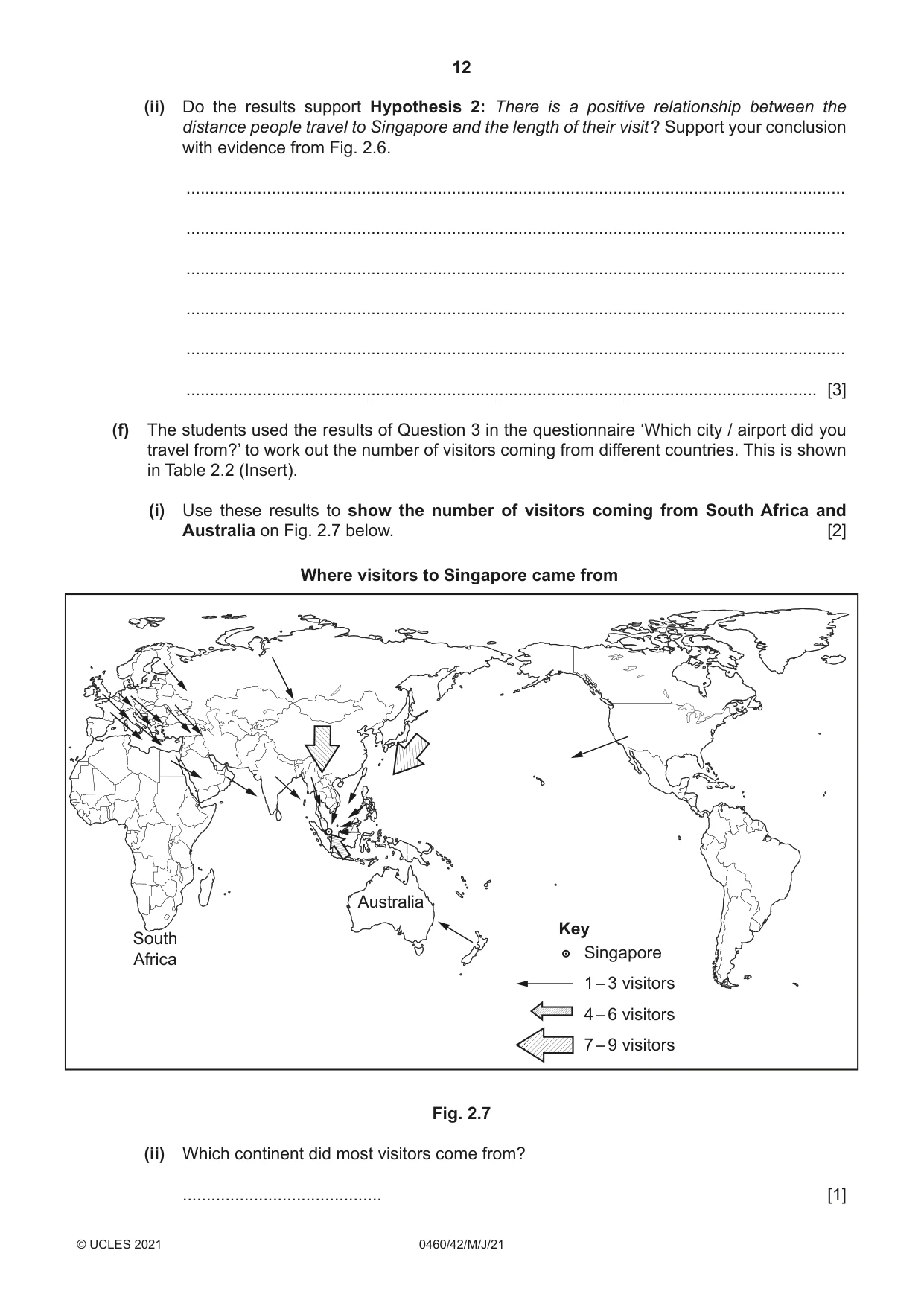 Cambridge IGCSE Geography 0460 2021 May/June Paper 4 · Variant 2 question paper, page 12 of 16