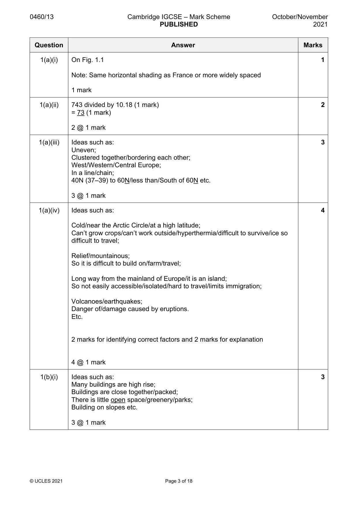 Mark scheme, page 3 of 18