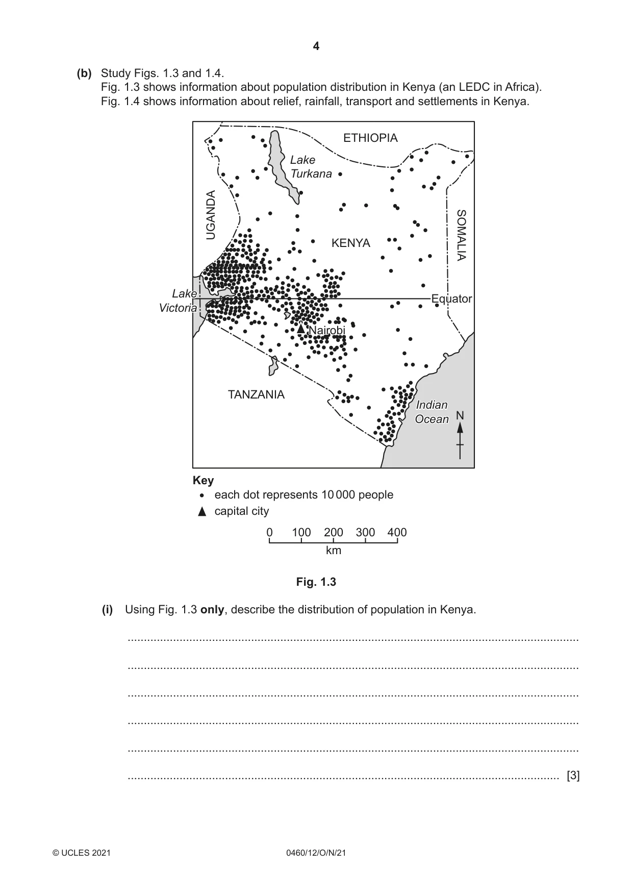 Cambridge IGCSE Geography 0460 2021 Oct/Nov Paper 1 · Variant 2 question paper, page 4 of 32