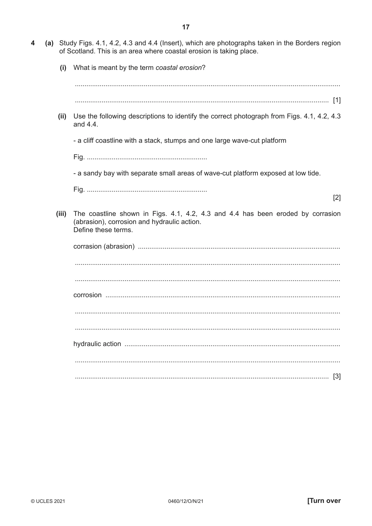 Cambridge IGCSE Geography 0460 2021 Oct/Nov Paper 1 · Variant 2 question paper, page 17 of 32