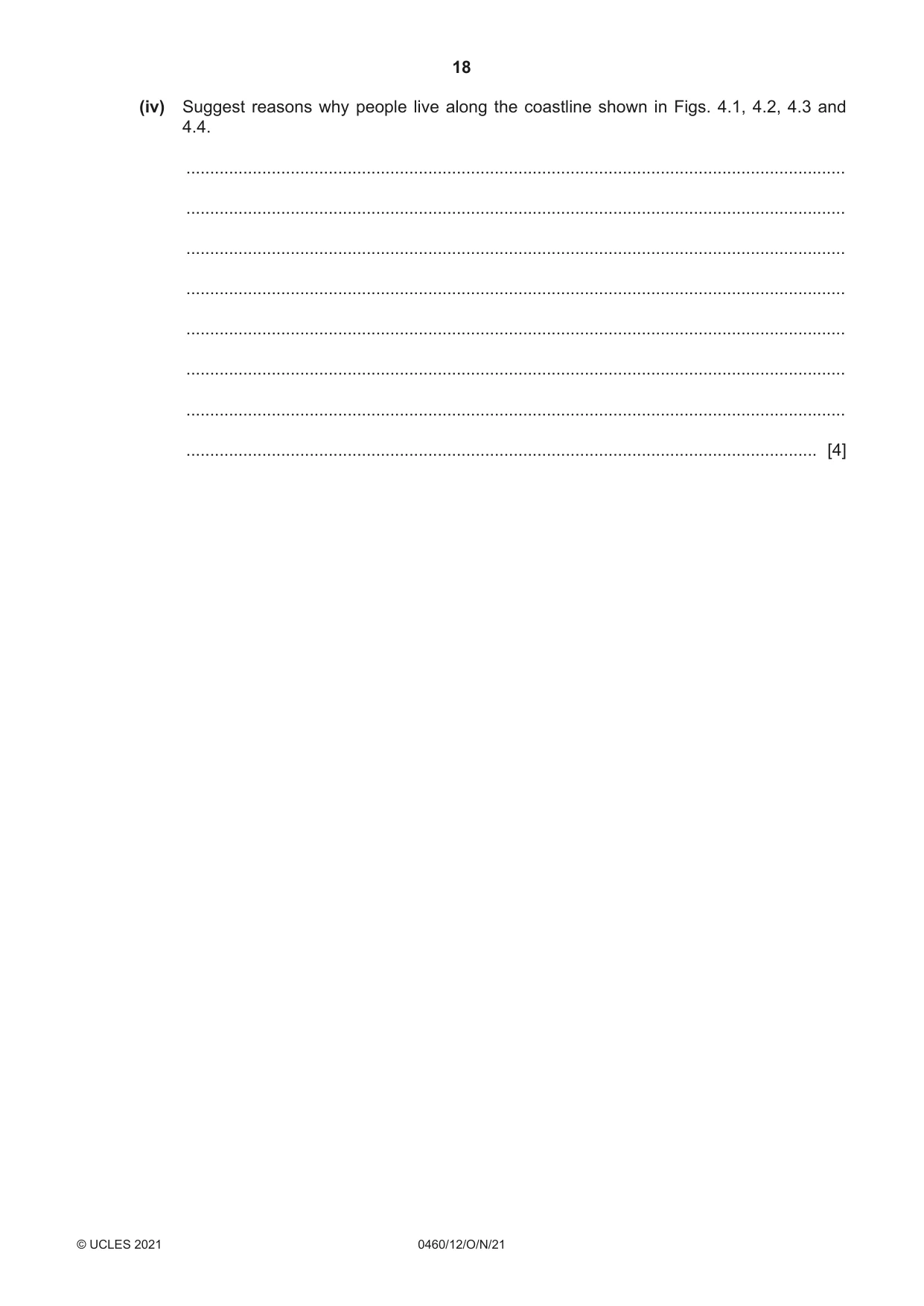 Cambridge IGCSE Geography 0460 2021 Oct/Nov Paper 1 · Variant 2 question paper, page 18 of 32