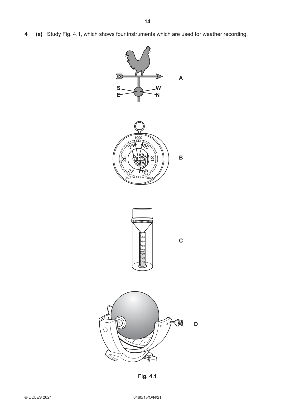 Cambridge IGCSE Geography 0460 2021 Oct/Nov Paper 1 · Variant 3 question paper, page 14 of 28