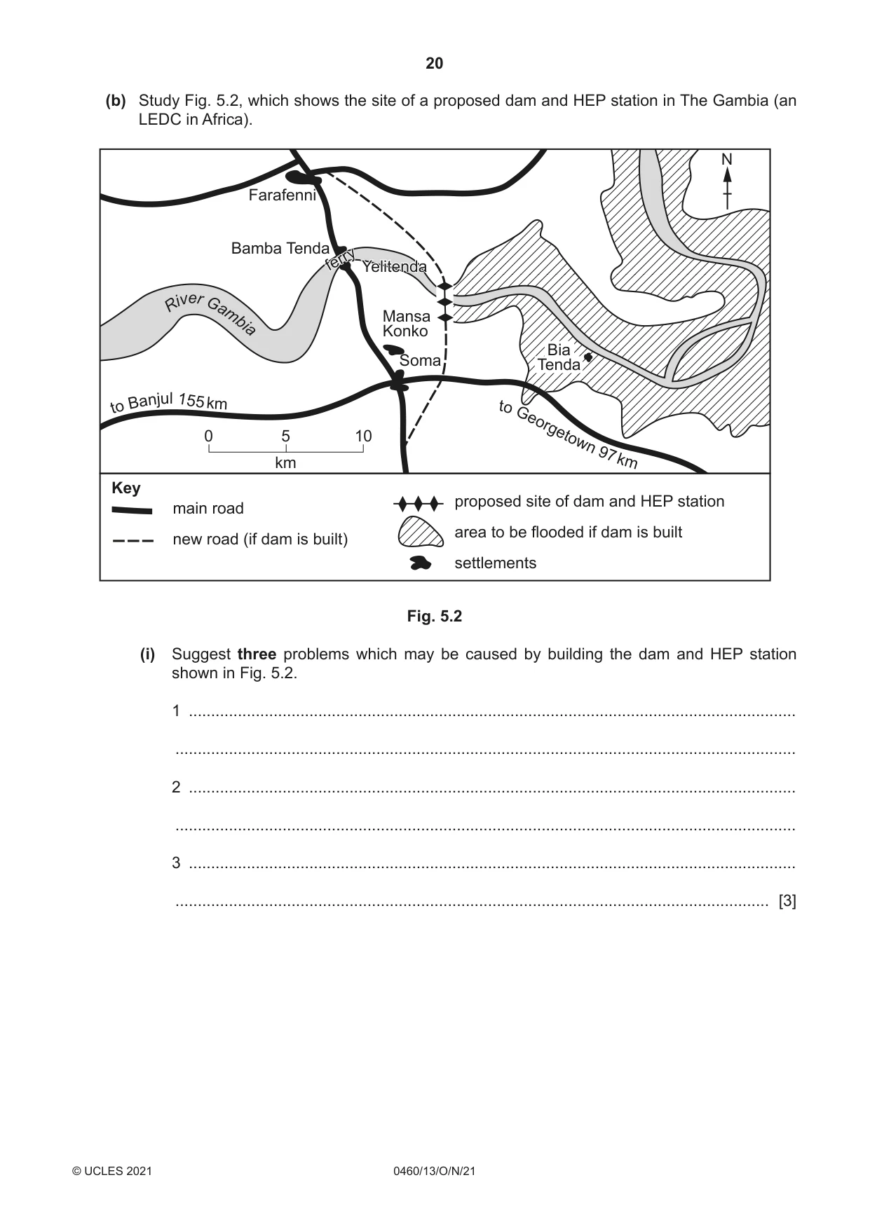 Cambridge IGCSE Geography 0460 2021 Oct/Nov Paper 1 · Variant 3 question paper, page 20 of 28