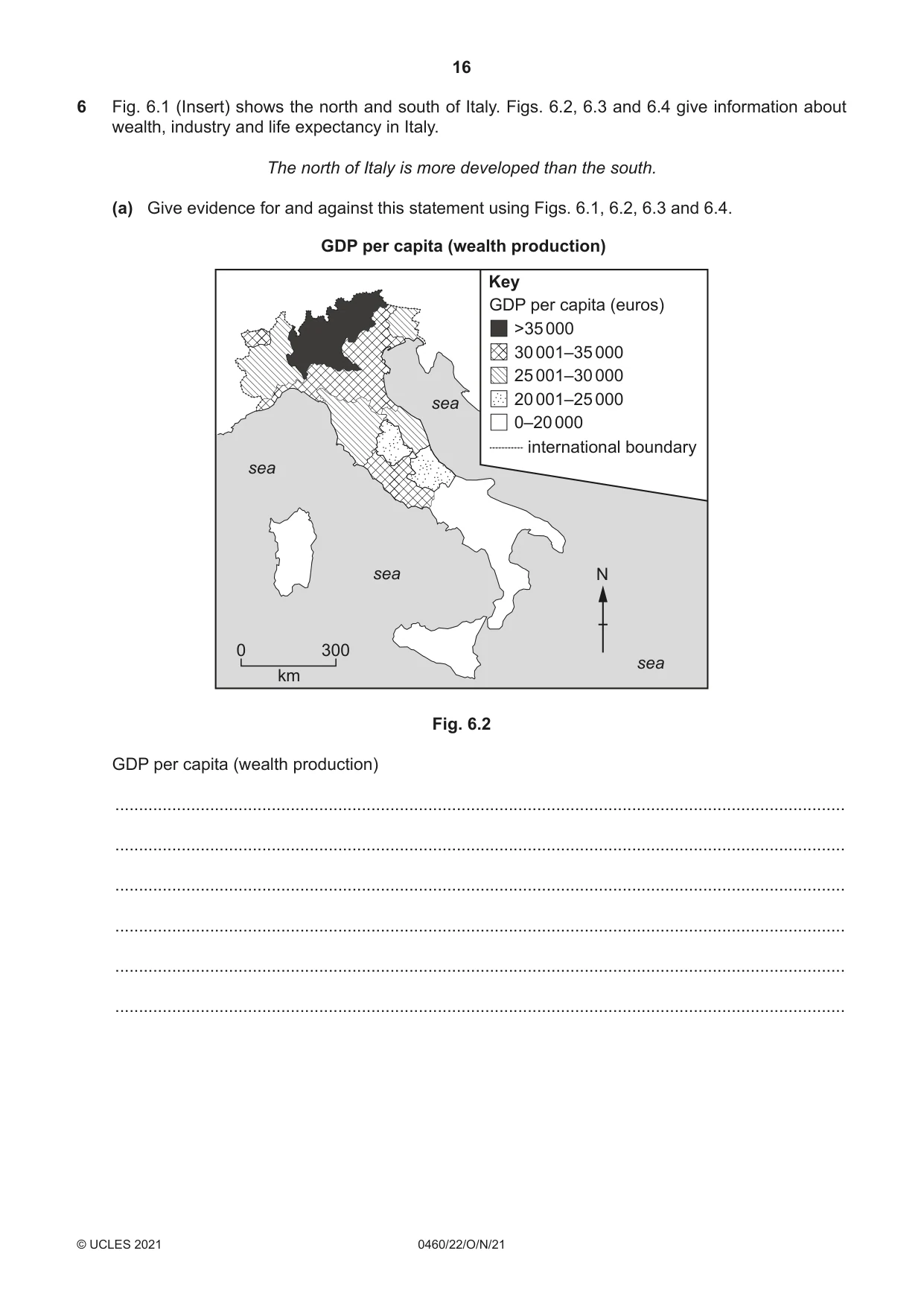 Cambridge IGCSE Geography 0460 2021 Oct/Nov Paper 2 · Variant 2 question paper, page 16 of 24