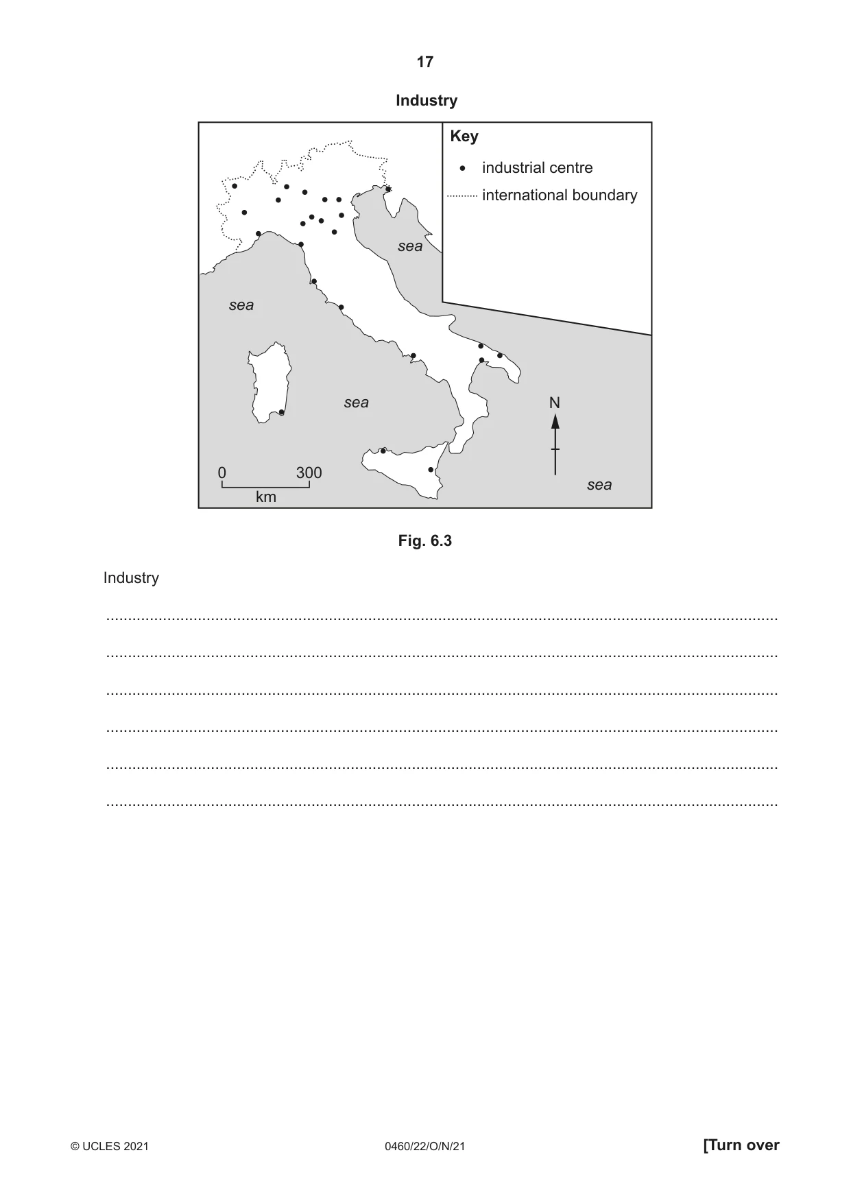 Cambridge IGCSE Geography 0460 2021 Oct/Nov Paper 2 · Variant 2 question paper, page 17 of 24