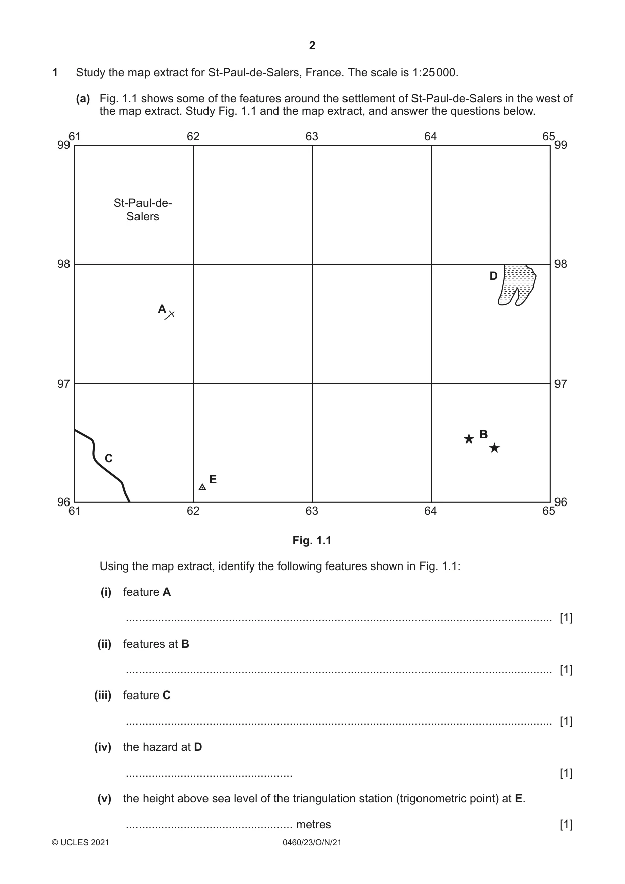 Cambridge IGCSE Geography 0460 2021 Oct/Nov Paper 2 · Variant 3 question paper, page 2 of 20