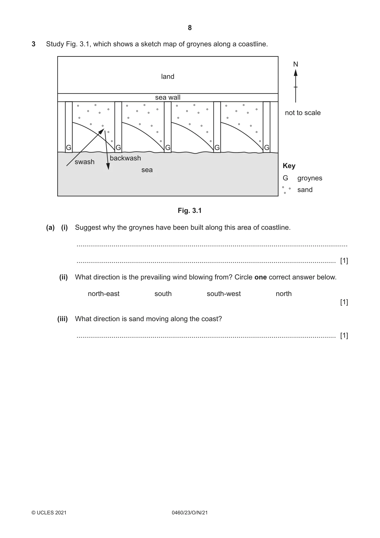 Cambridge IGCSE Geography 0460 2021 Oct/Nov Paper 2 · Variant 3 question paper, page 8 of 20