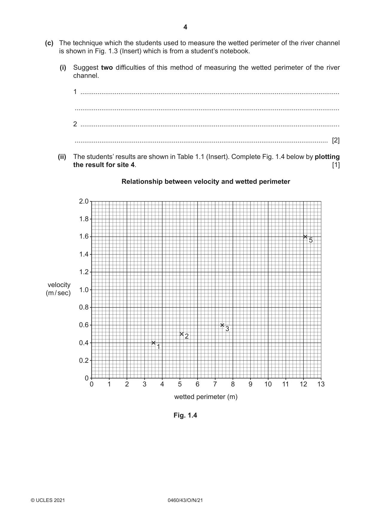 Cambridge IGCSE Geography 0460 2021 Oct/Nov Paper 4 · Variant 3 question paper, page 4 of 16