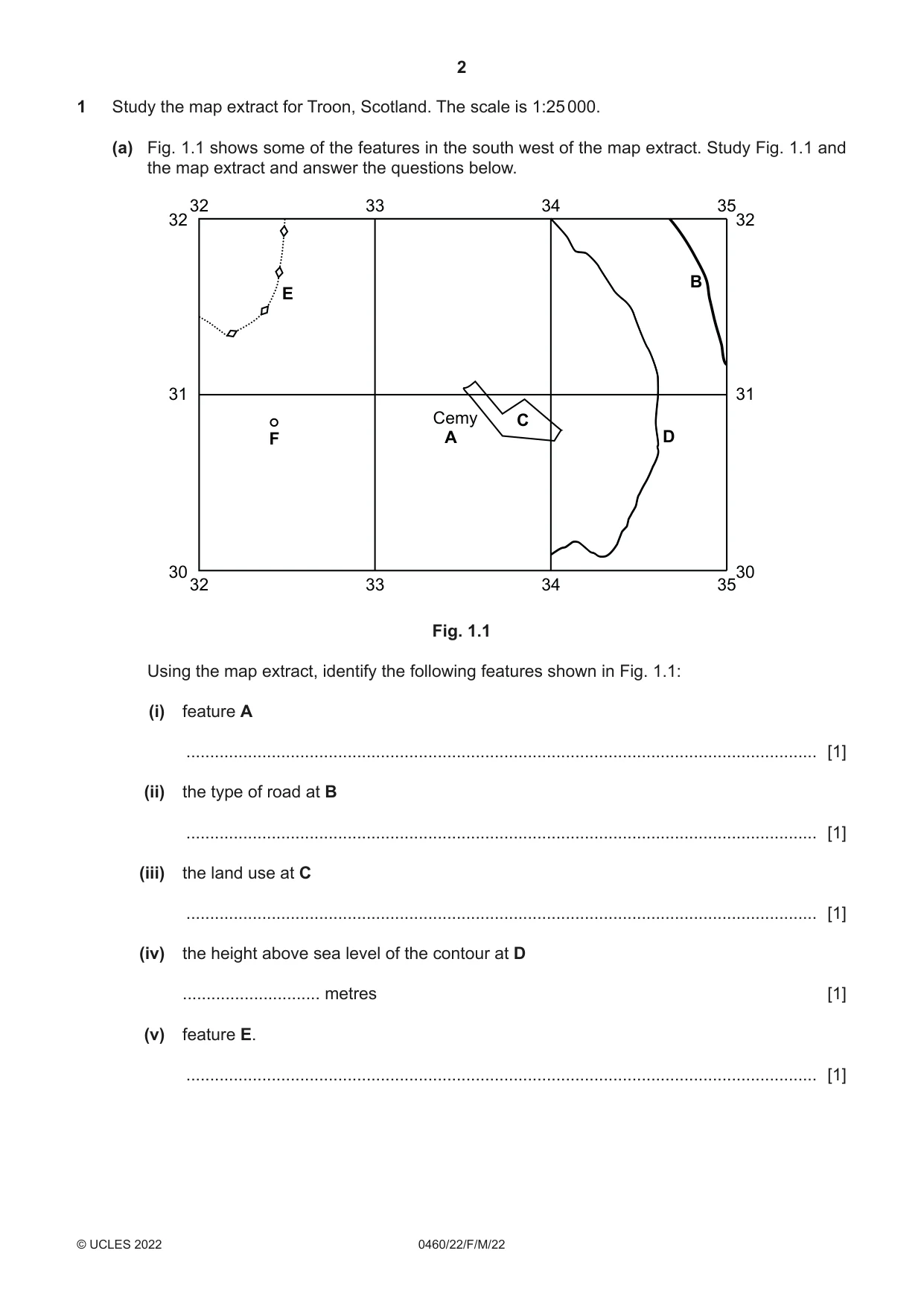Cambridge IGCSE Geography 0460 2022 Feb/March Paper 2 · Variant 2 question paper, page 2 of 20
