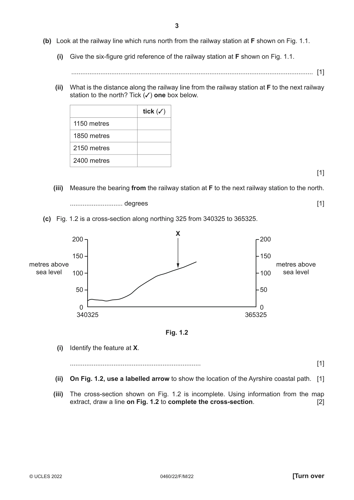 Cambridge IGCSE Geography 0460 2022 Feb/March Paper 2 · Variant 2 question paper, page 3 of 20