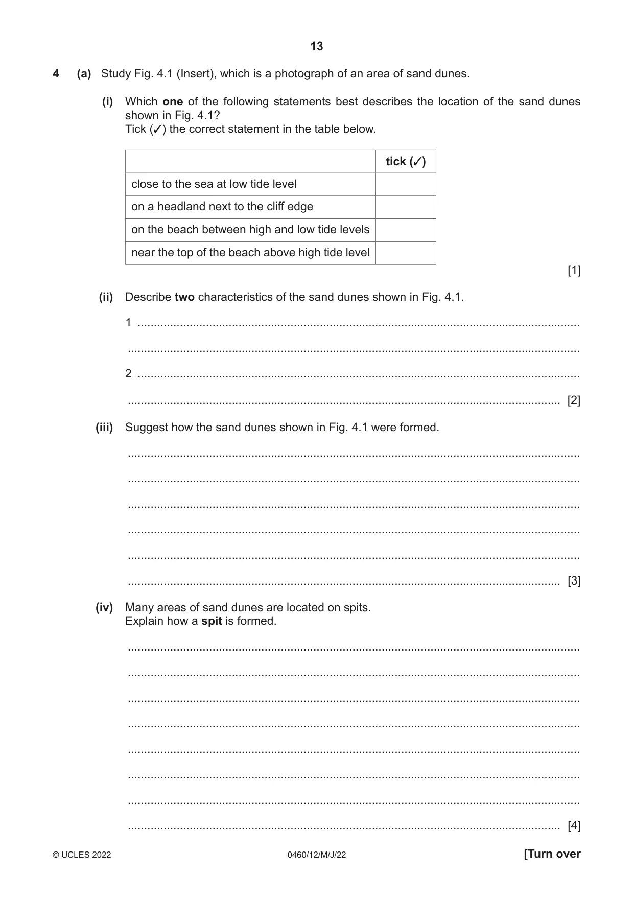 Cambridge IGCSE Geography 0460 2022 May/June Paper 1 · Variant 2 question paper, page 13 of 24