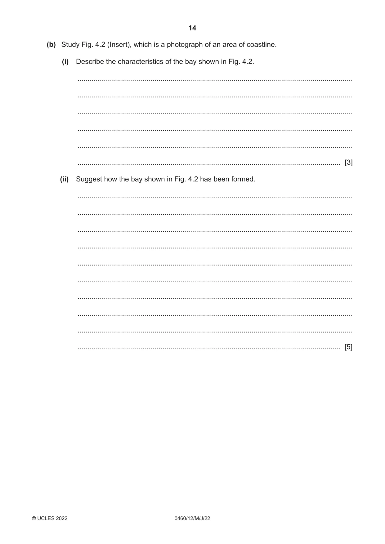 Cambridge IGCSE Geography 0460 2022 May/June Paper 1 · Variant 2 question paper, page 14 of 24