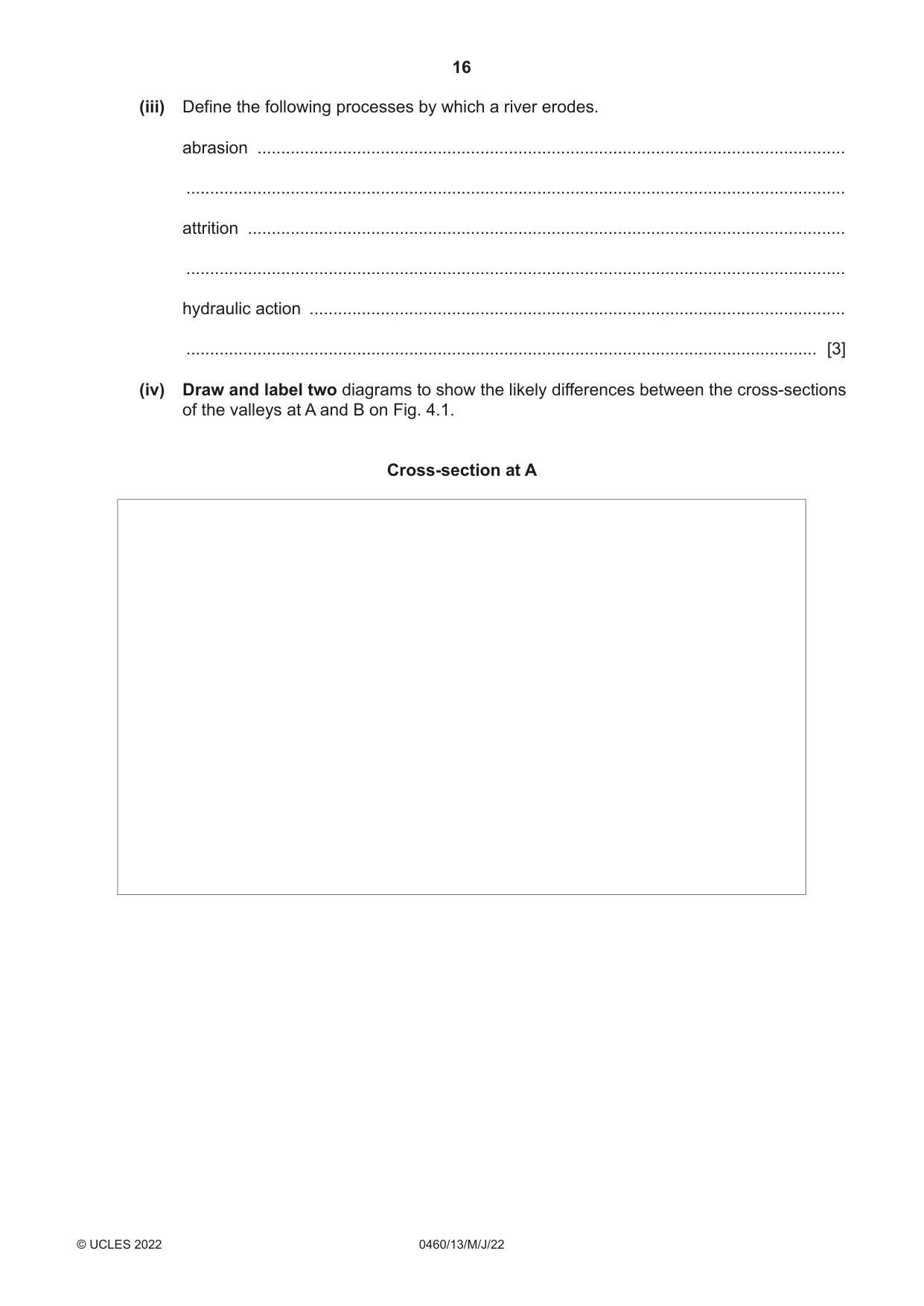 Cambridge IGCSE Geography 0460 2022 May/June Paper 1 · Variant 3 question paper, page 16 of 32