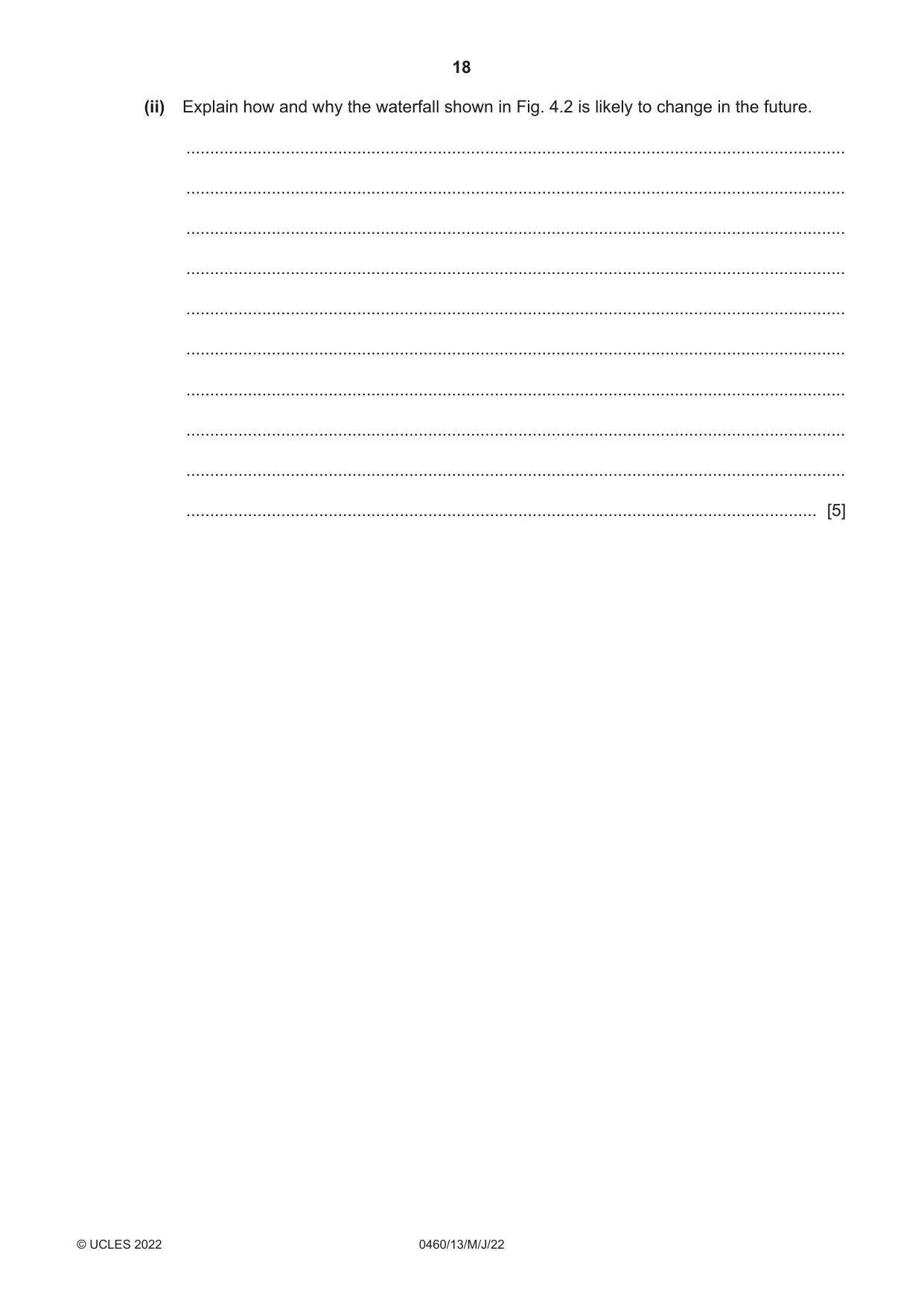 Cambridge IGCSE Geography 0460 2022 May/June Paper 1 · Variant 3 question paper, page 18 of 32