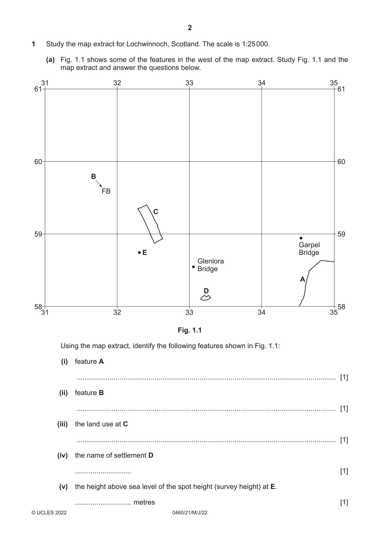 Cambridge IGCSE Geography 0460 2022 May/June Paper 2 · Variant 1 question paper, page 2 of 16