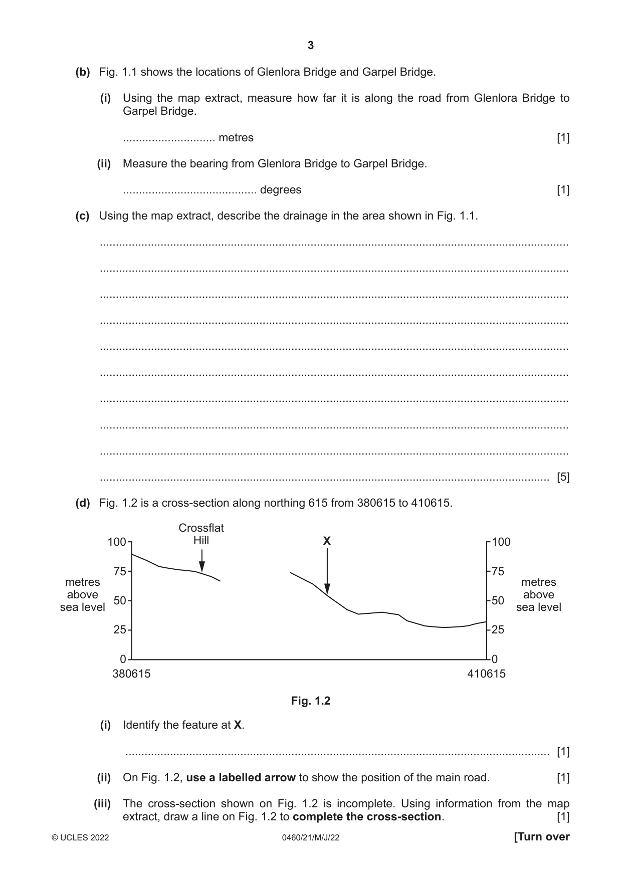 Cambridge IGCSE Geography 0460 2022 May/June Paper 2 · Variant 1 question paper, page 3 of 16