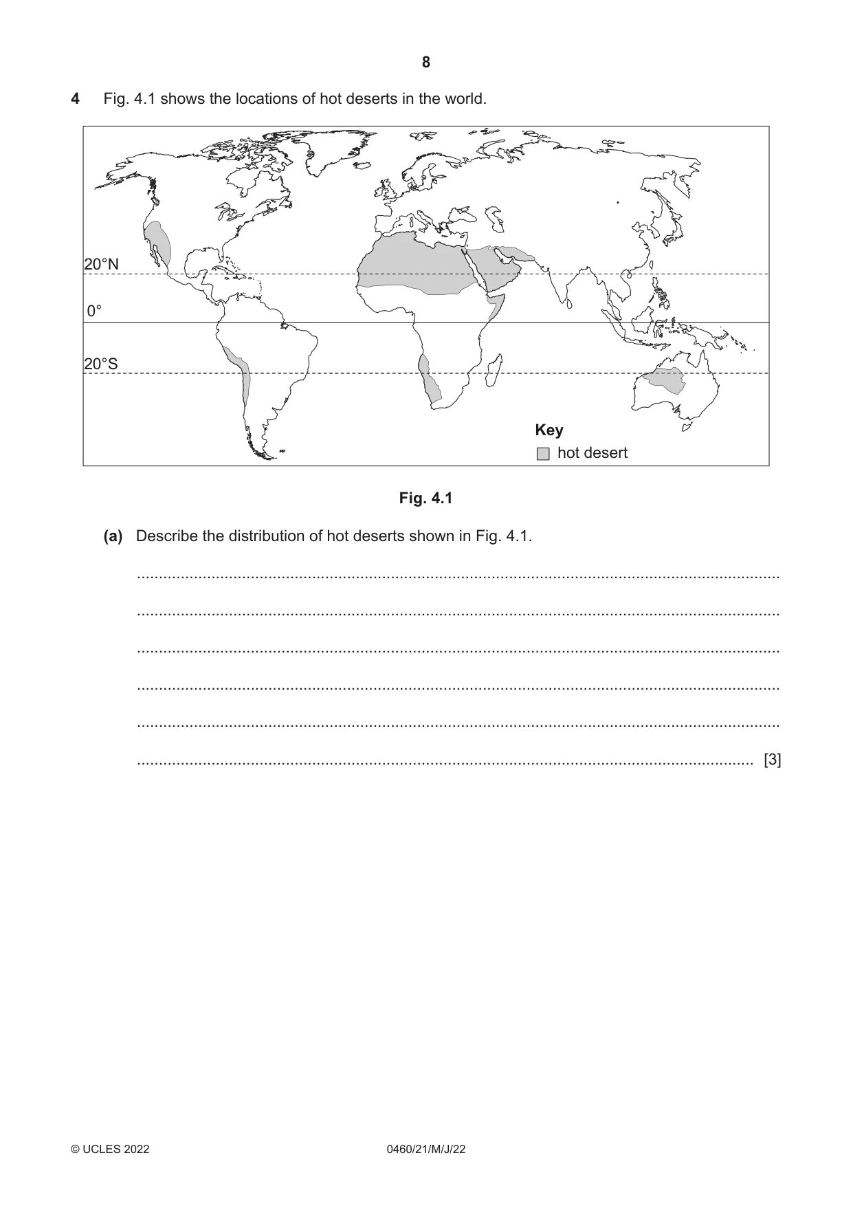 Cambridge IGCSE Geography 0460 2022 May/June Paper 2 · Variant 1 question paper, page 8 of 16