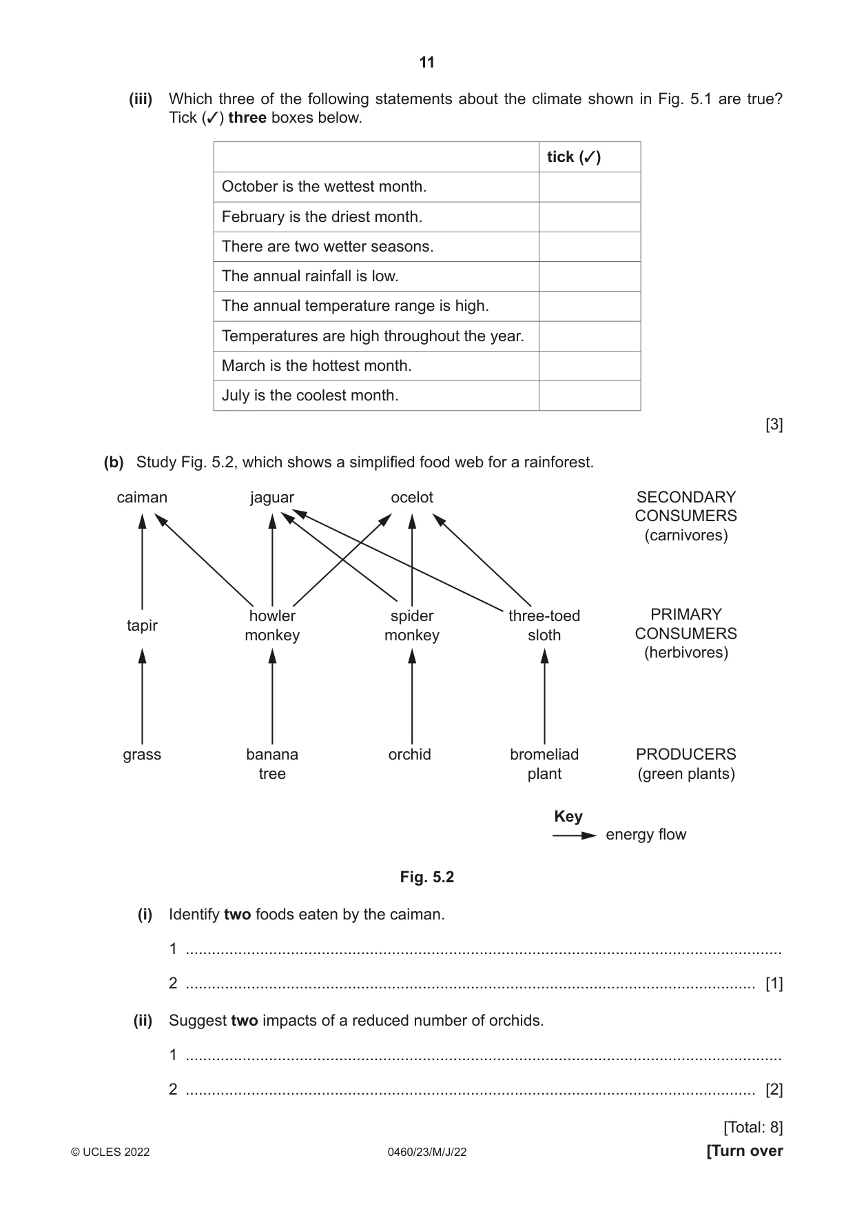 Cambridge IGCSE Geography 0460 2022 May/June Paper 2 · Variant 3 question paper, page 11 of 16