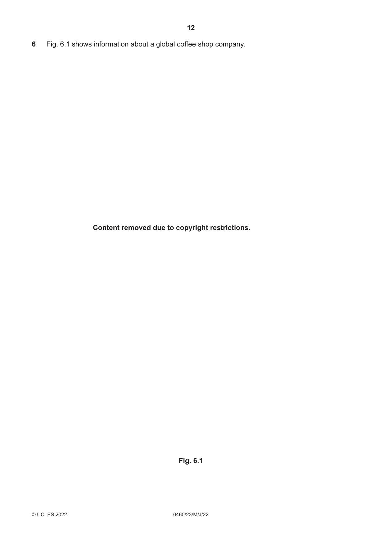 Cambridge IGCSE Geography 0460 2022 May/June Paper 2 · Variant 3 question paper, page 12 of 16