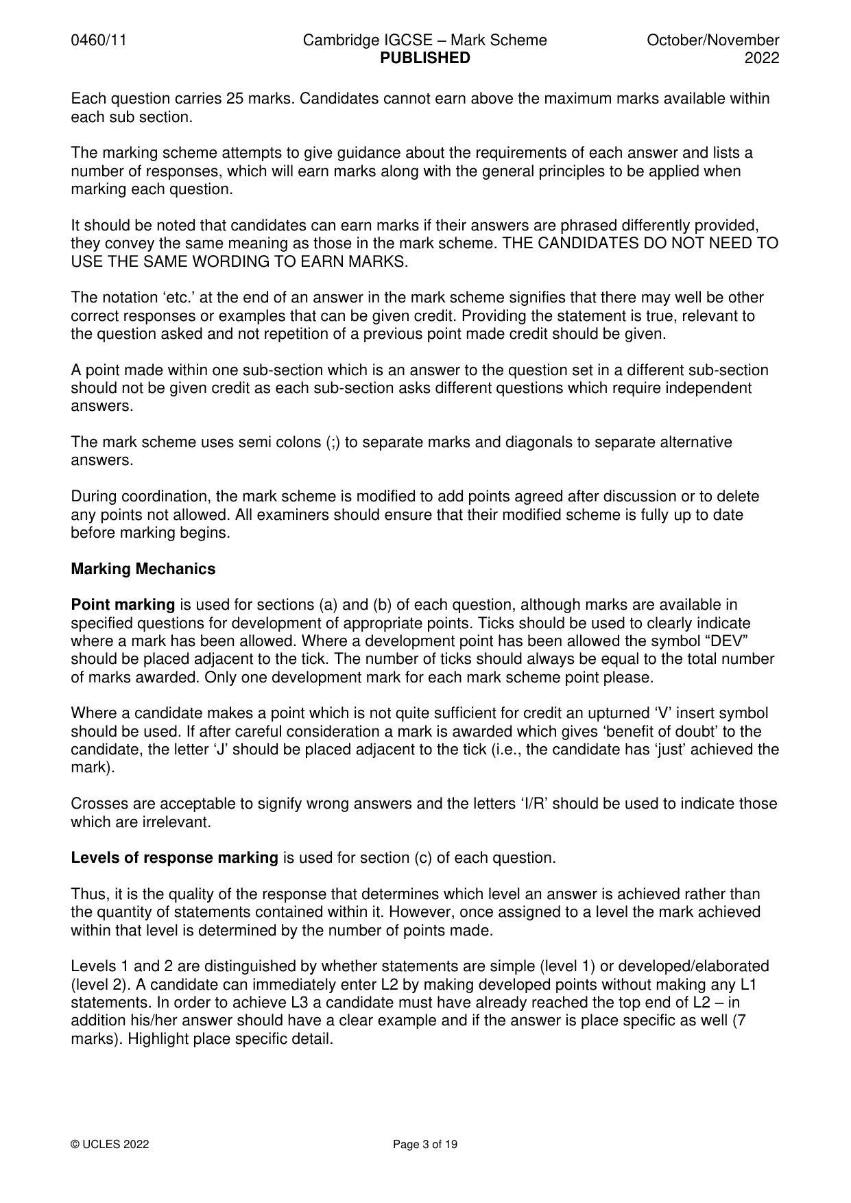 Mark scheme, page 3 of 19