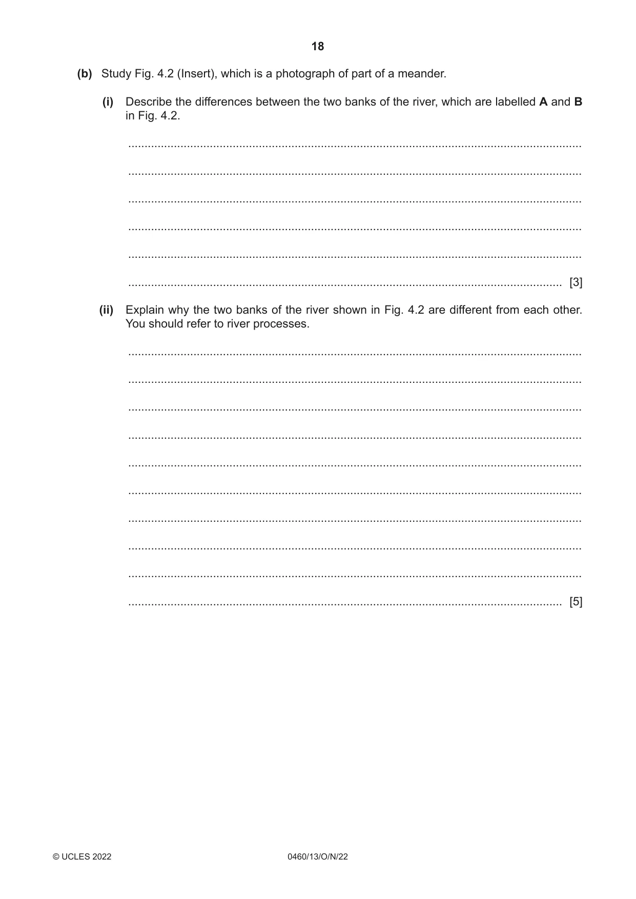 Cambridge IGCSE Geography 0460 2022 Oct/Nov Paper 1 · Variant 3 question paper, page 18 of 32