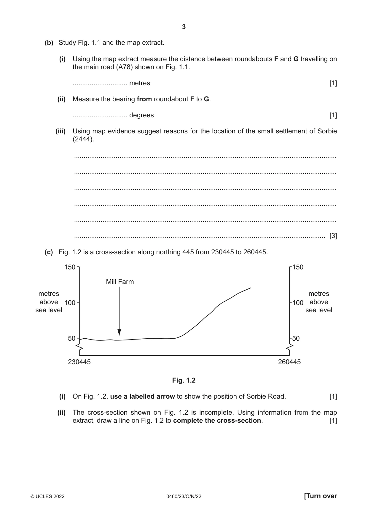 Cambridge IGCSE Geography 0460 2022 Oct/Nov Paper 2 · Variant 3 question paper, page 3 of 16