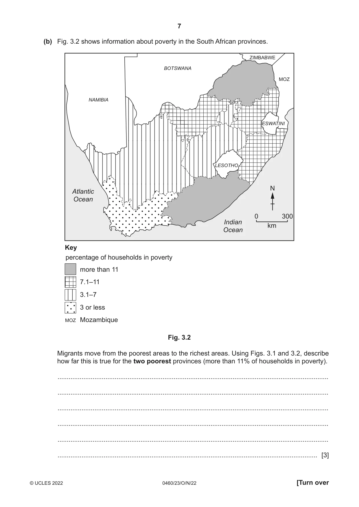Cambridge IGCSE Geography 0460 2022 Oct/Nov Paper 2 · Variant 3 question paper, page 7 of 16