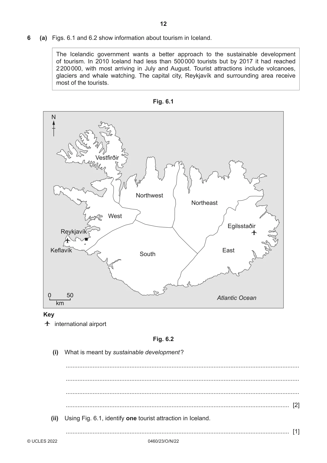 Cambridge IGCSE Geography 0460 2022 Oct/Nov Paper 2 · Variant 3 question paper, page 12 of 16